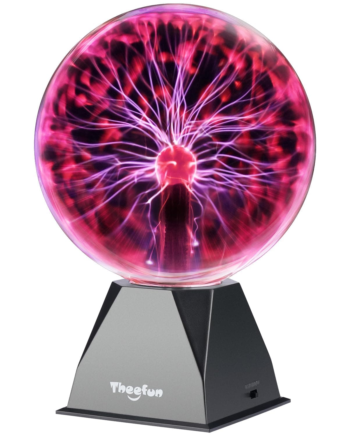 True Magic Touch & Sound Sensitive Plasma Nebula Globe Lamp for Kids Bedroom, 20cm