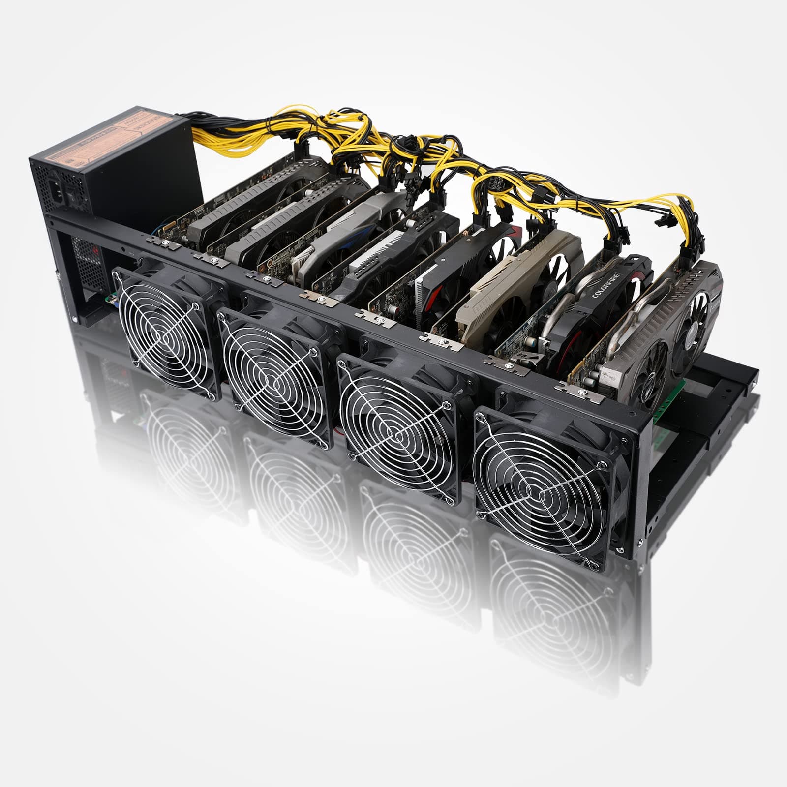 8GPU Mining rig B85 Full Mining rig Machine, Used to Build The Mining System of Bitcoin Mining rig Machine and GPU Mining Machine, Including Motherboard, CPU, SSD, RAM.PSU (mining rig)