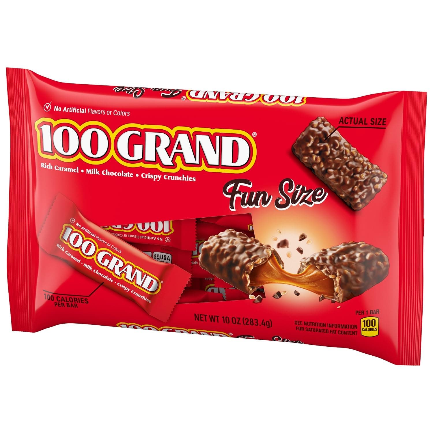 100 Grand Chocolate Bar Fun Size, 10 Ounce