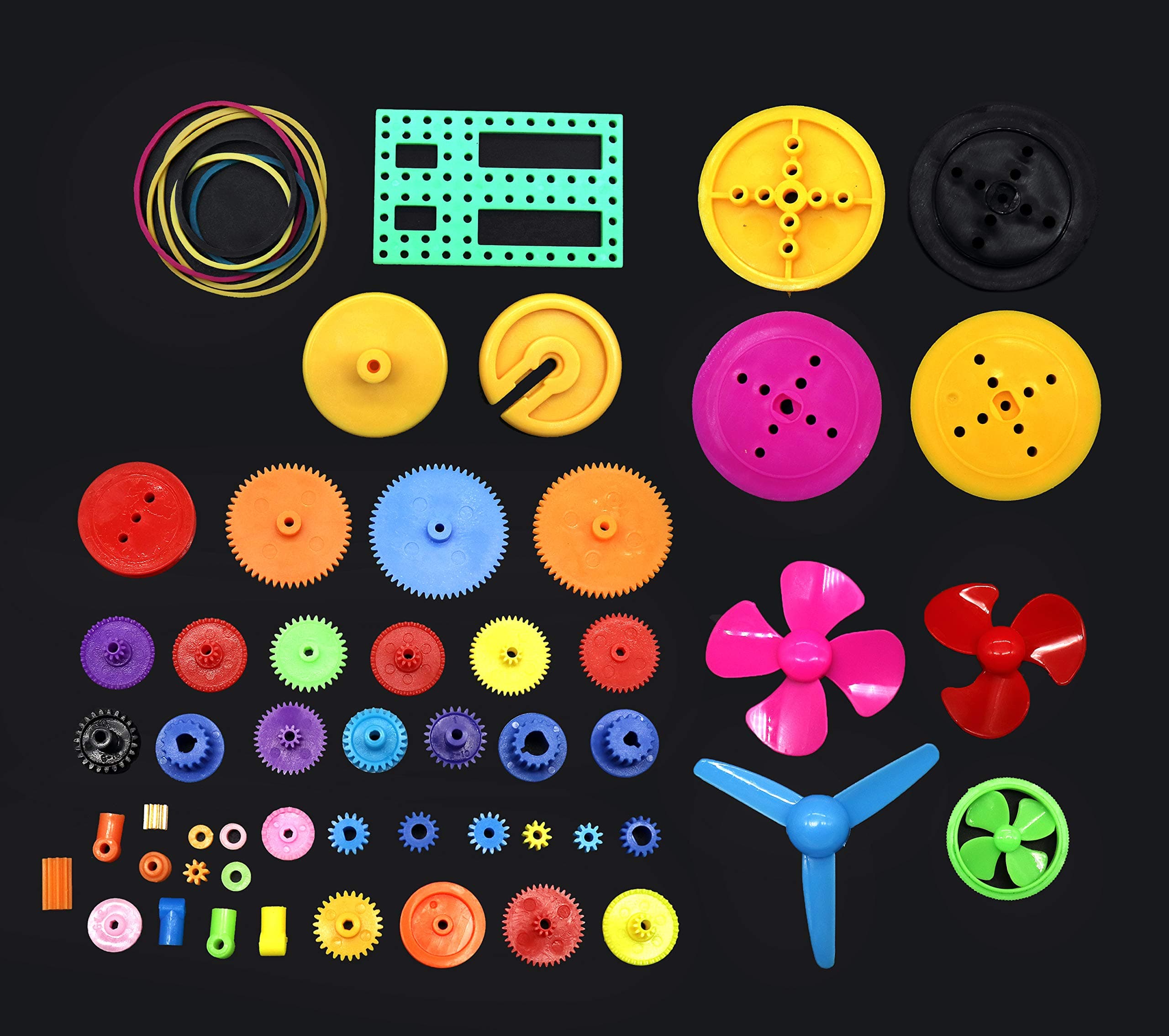 55Pcs Plastic DIY Robot Gear Kit