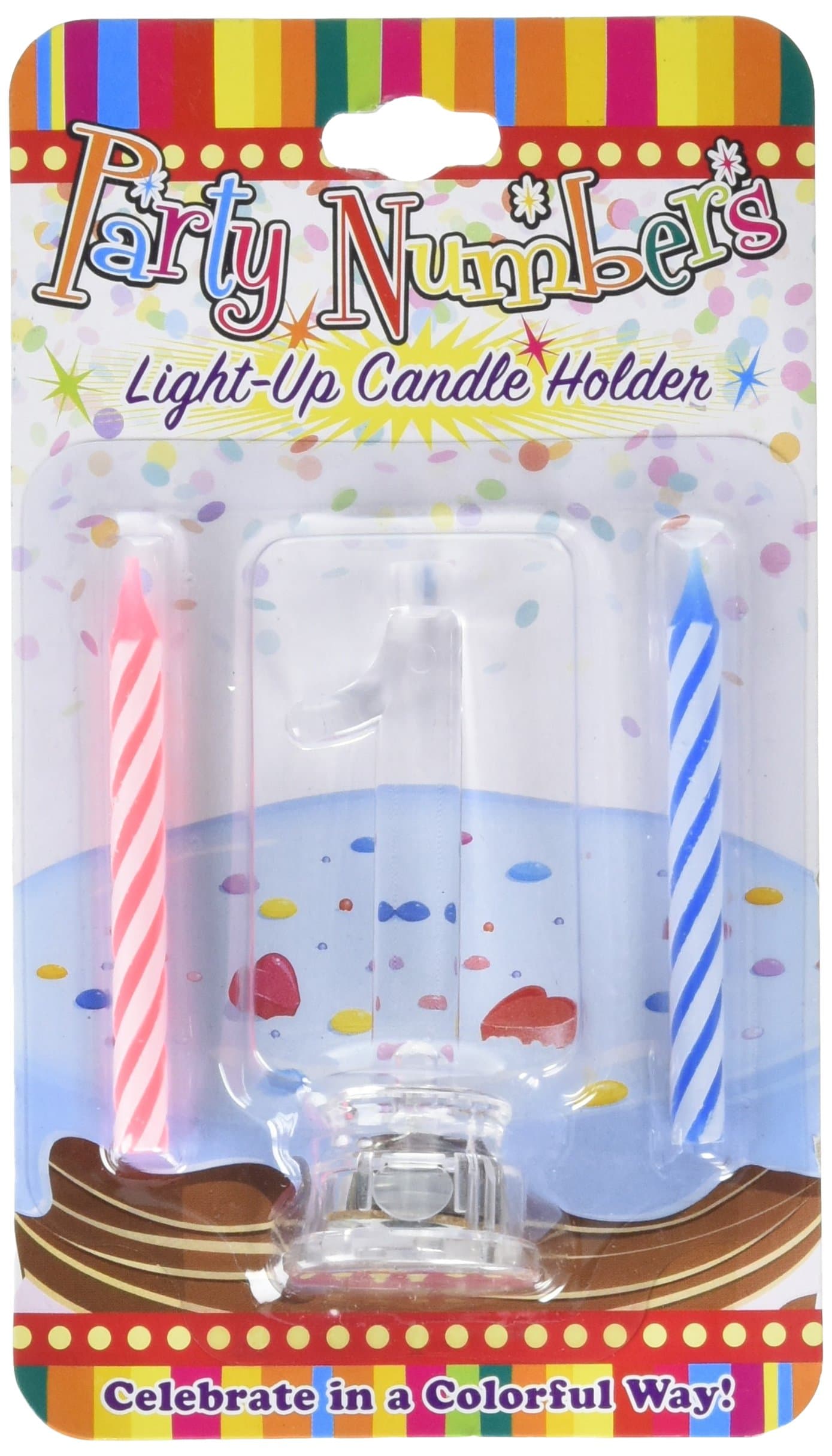 Party Numbers Light-Up Candle Holder,# 1