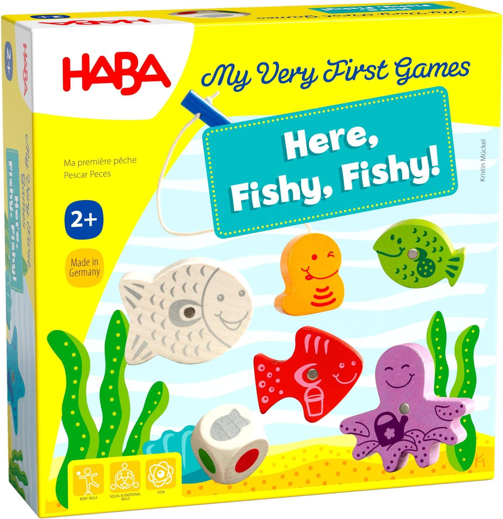 My Very First Games - Here Fishy Fishy! Magnetic Fishing Game Ages 2+ Made in Germany Toddler Games, Learning Toys, Preschool Toys