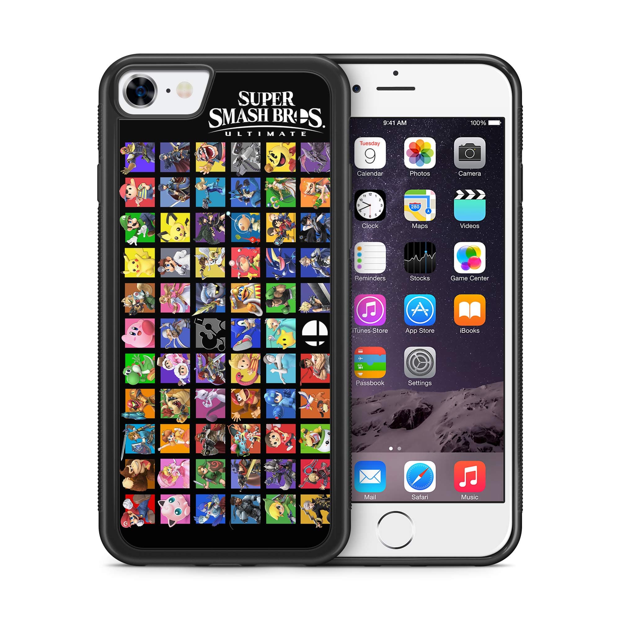 ModifiedCases Characters Smash Bros Ultimate Bumper Case Compatible with iPhone 7/8
