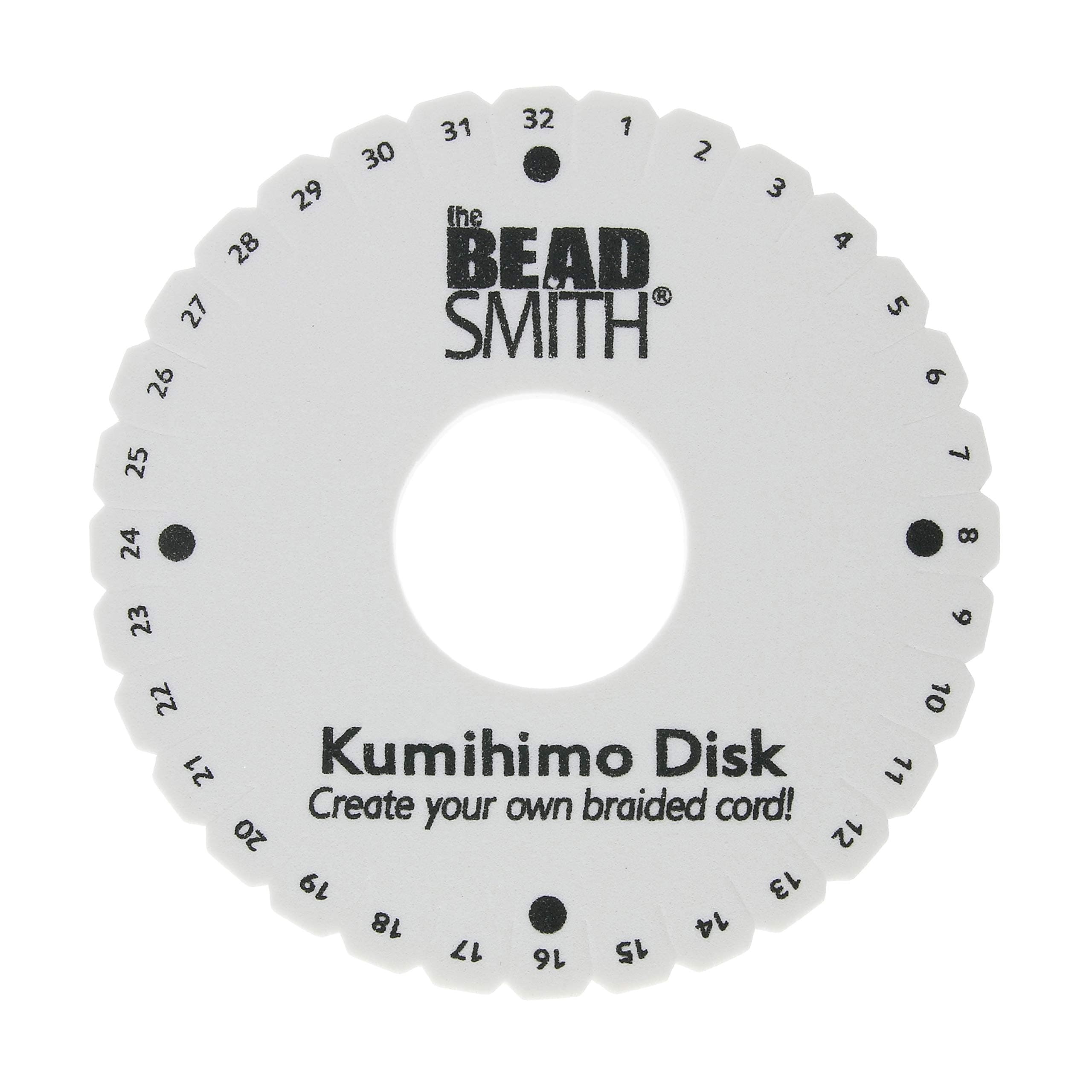 Round Kumihimo Disk, 6 inch Diameter, 3/8" Dense Foam, Jewelry Tools for Braiding, 1 disks