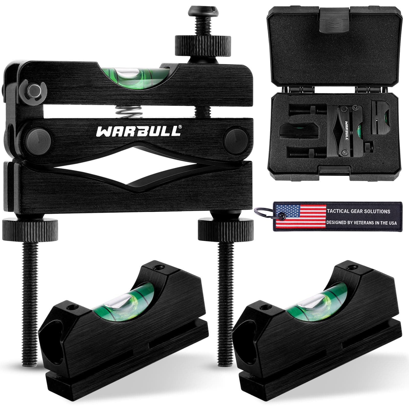 Scope Leveling Kit Universal, Magnetic Base High-Precision Clearer Gun Level Bubble, Heavy-Duty Scope Mounting Kit, Scope Leveler Tool for Rifle Shotgun Frame Shooting Table with Storage Case