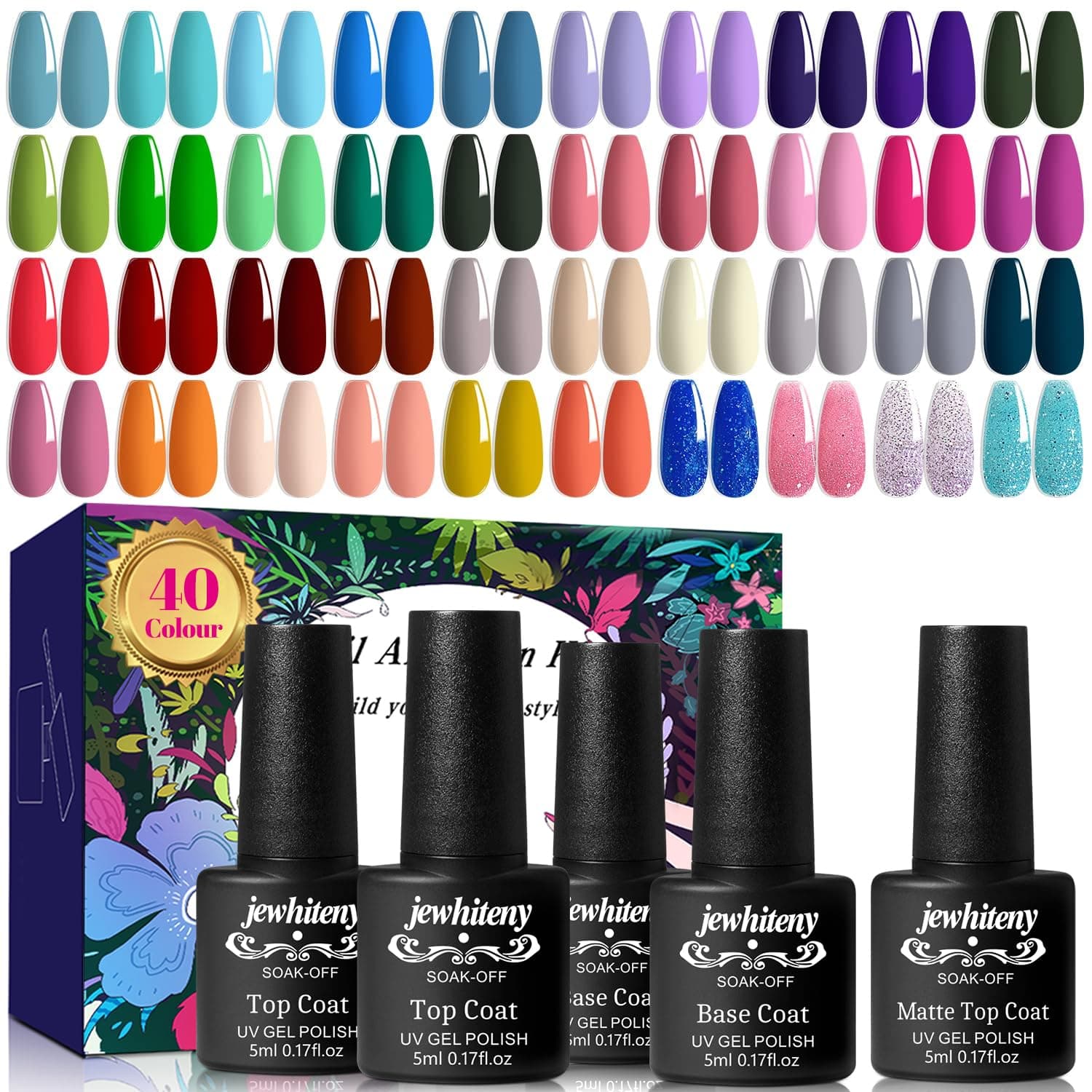JEWHITENY Gel Nail Polish Set