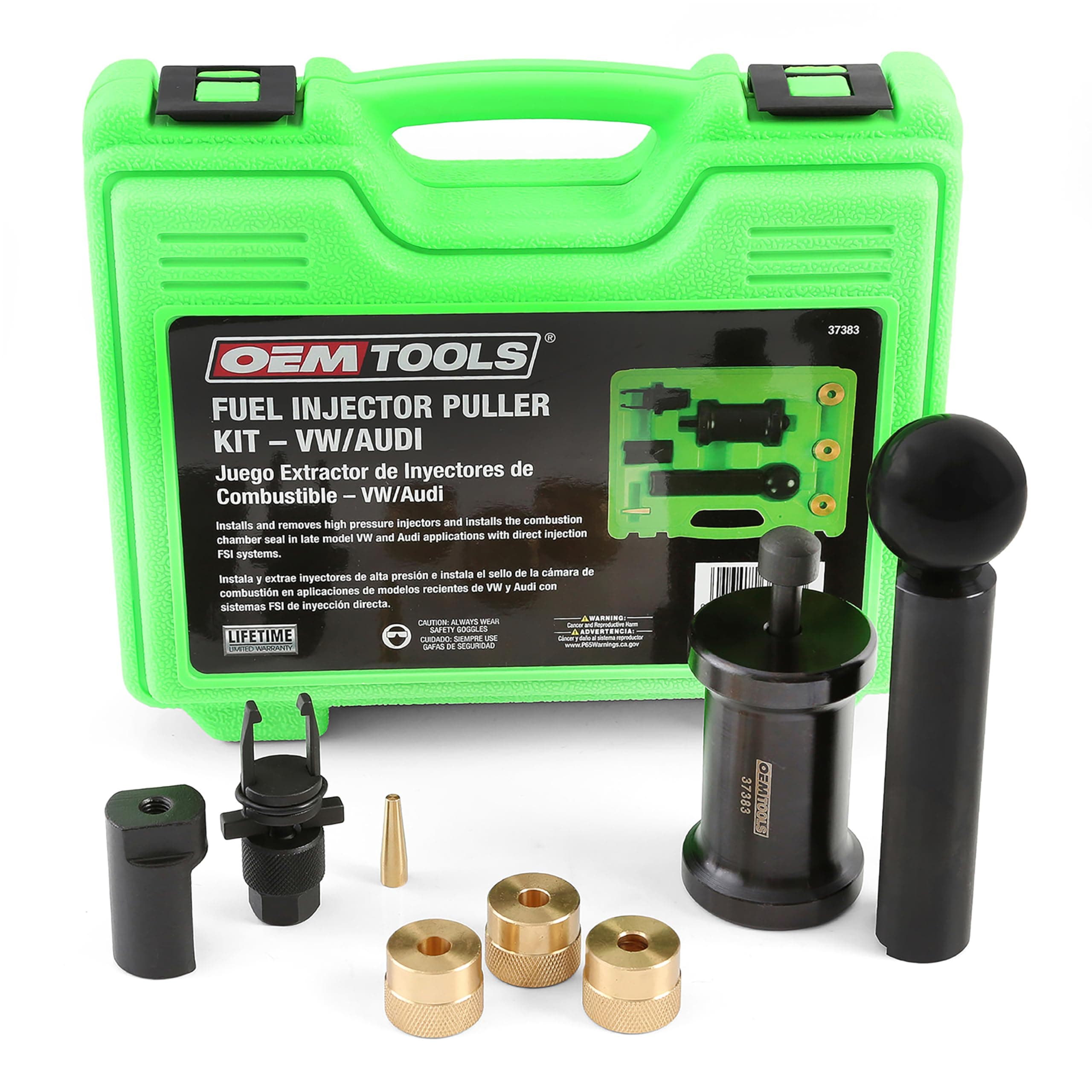 OEMTOOLS 37383 VW Fuel Injector Removal Tool, Audi Fuel Injector Puller Kit for 2.0L TSI/FSI/TSFI Engines, Compatible with T10133, Tool for Professional Automotive Technicians