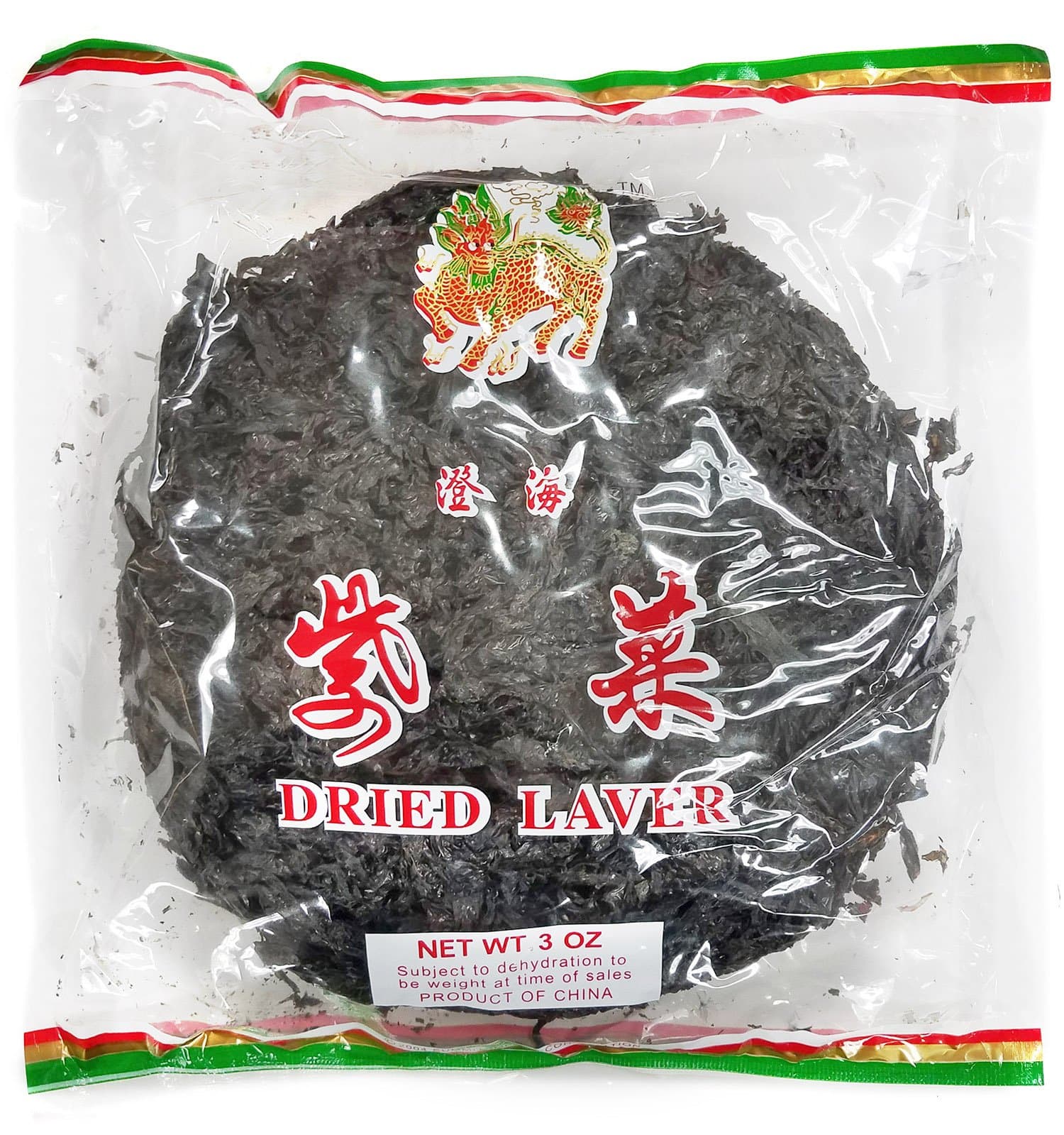 Dried Seaweed Laver 3oz
