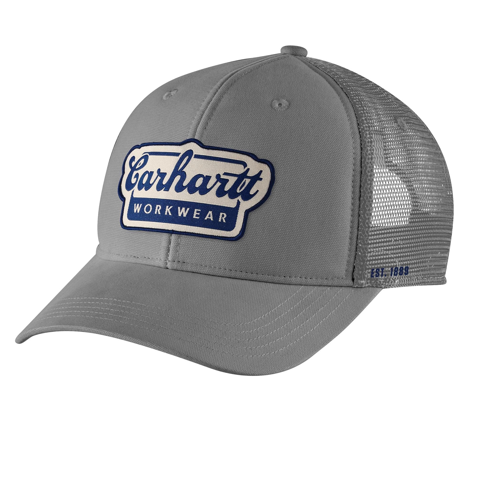 Carhartt mens Rugged Flex Twill Mesh-back Script Patch Cap Baseball Cap (pack of 1)