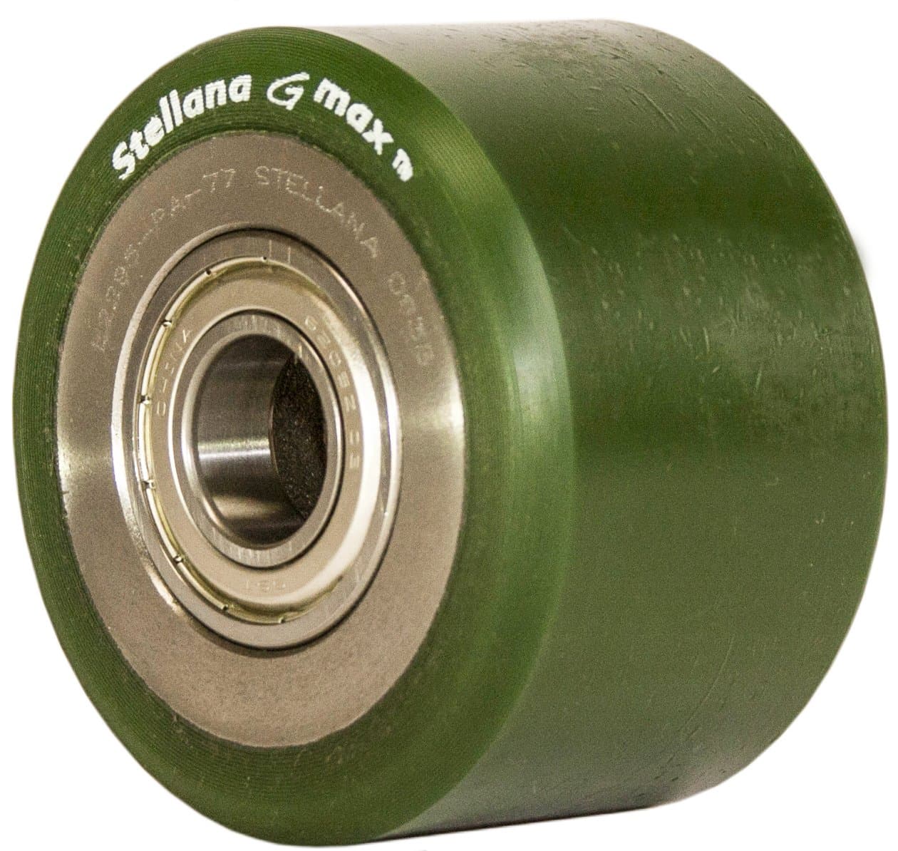 L2295-PA 4" Outer Diameter x 2-1/2" Width Premium 95A Polyurethane Gmax Load Wheel, Directly Replaces 83179 Forklift Crown, 2.04" x 0.590" Deep Bearing Bore