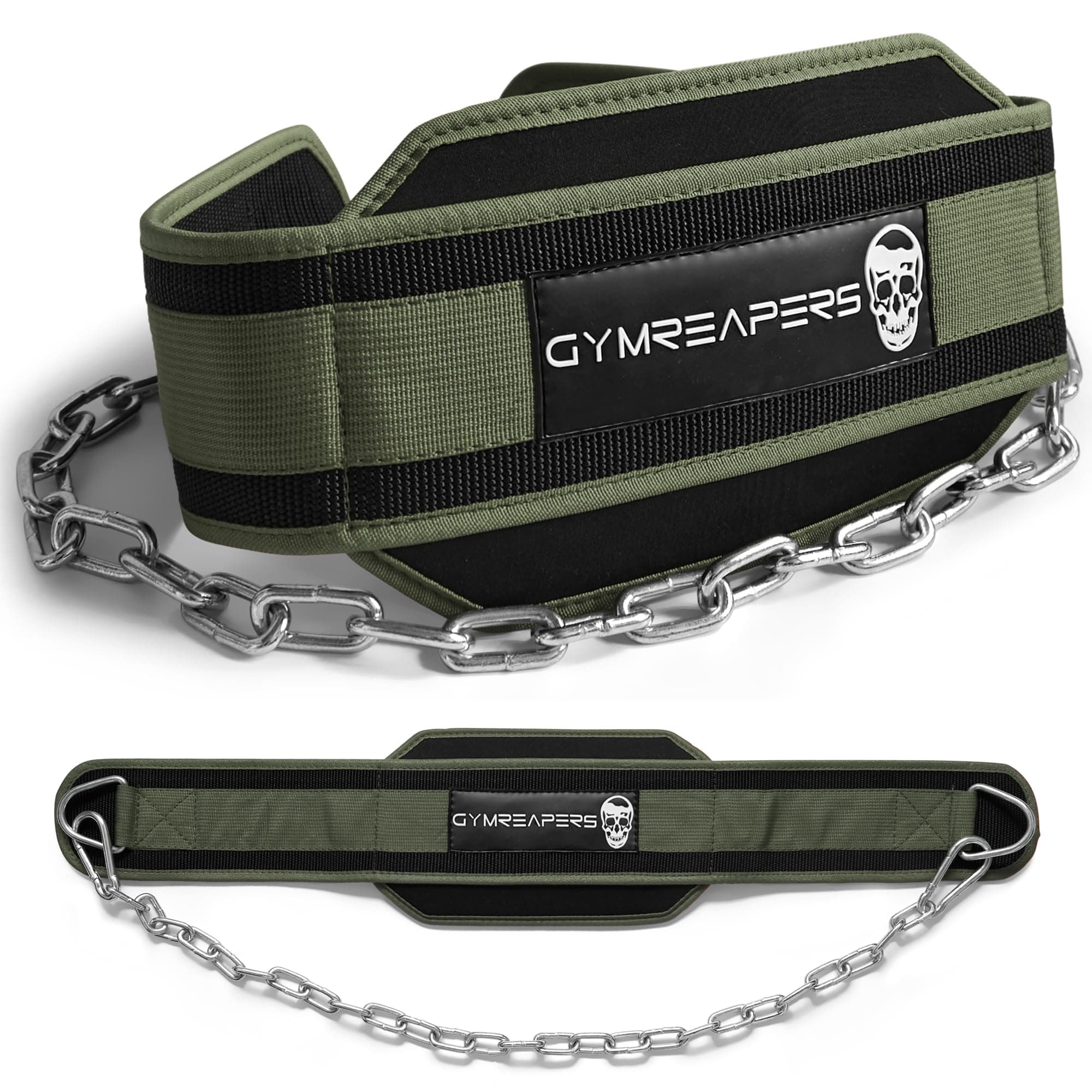 Gymreapers Dip Belt With Chain For Weightlifting, Pull Ups, Dips - Heavy Duty Steel Chain For Added Weight Training