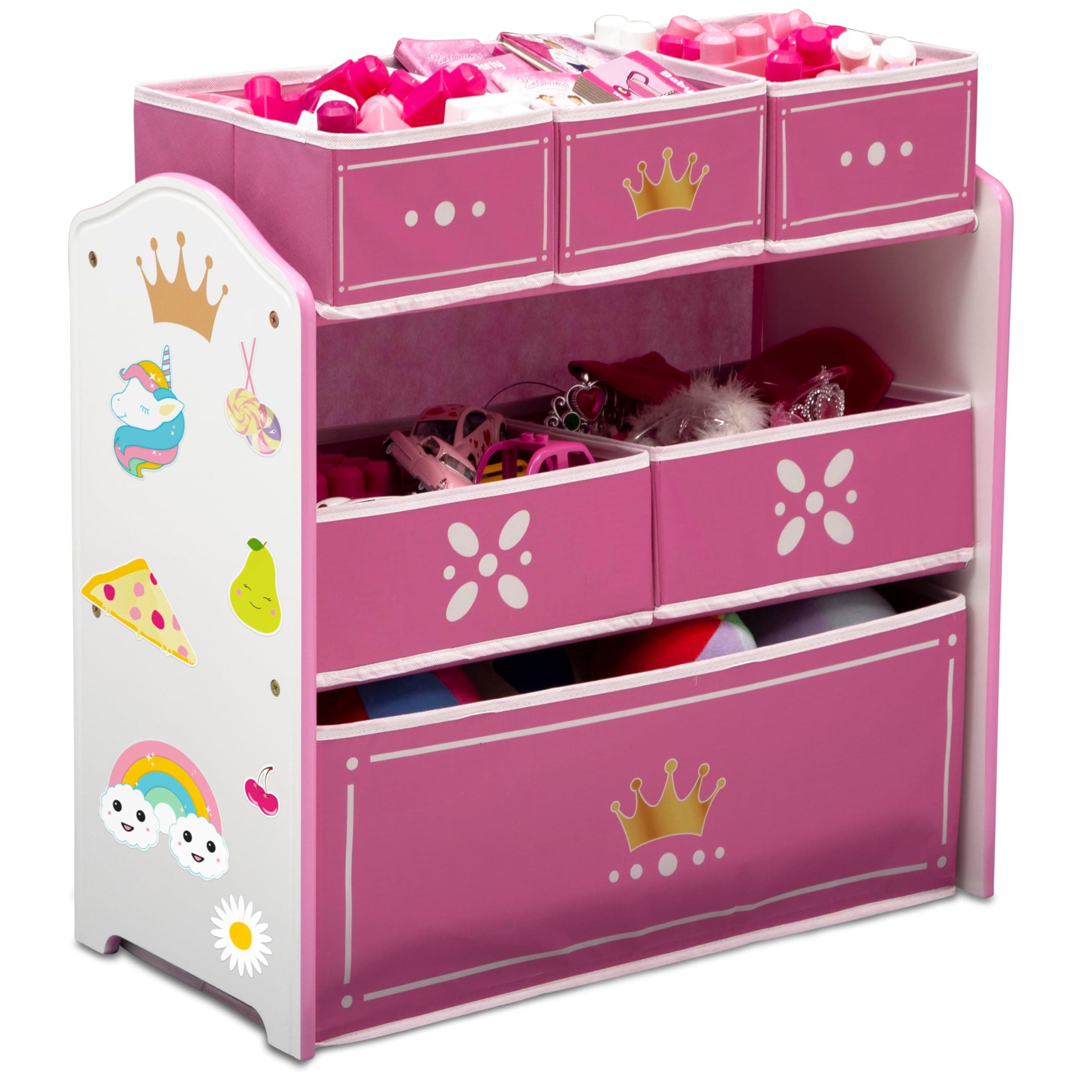 Princess Crown Multi Bin Toy Organizer