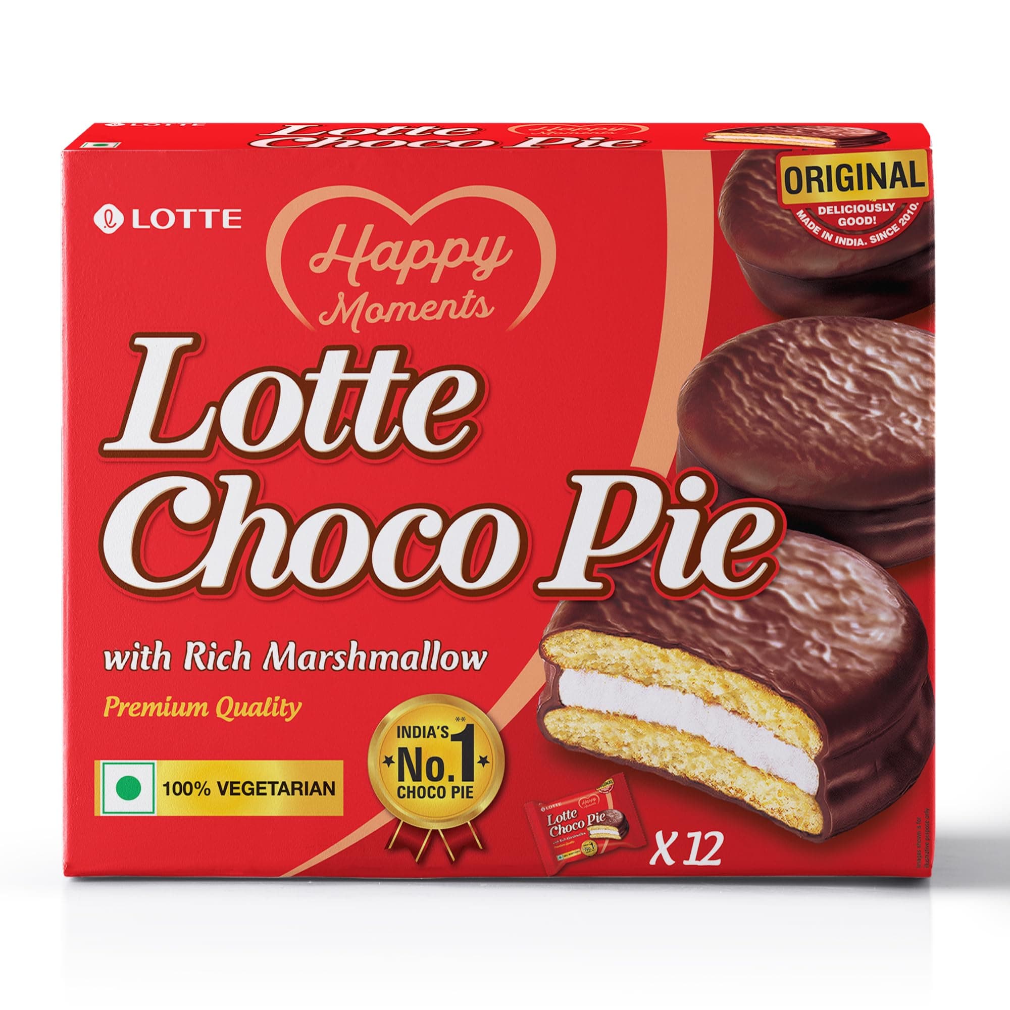 Lotte Choco Pie (Pack Of 12)