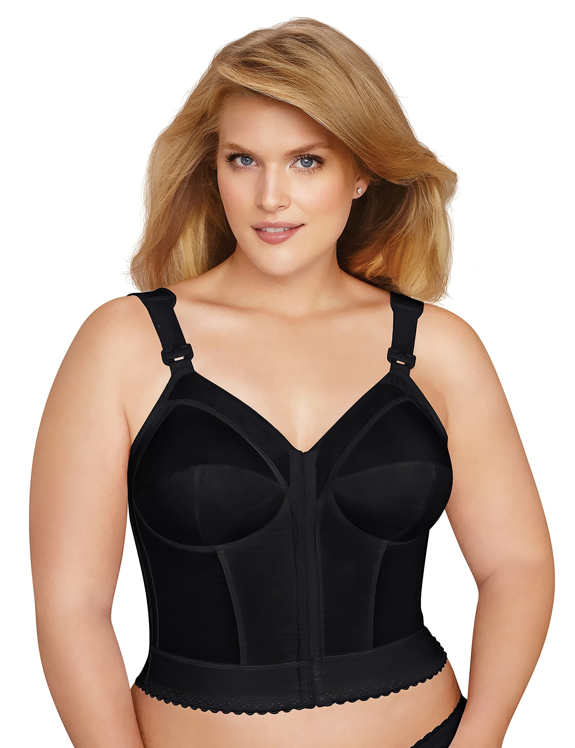 Exquisite Form 5107530 FULLY Slimming Wireless Back & Posture Support Longline Bra with Front Closure