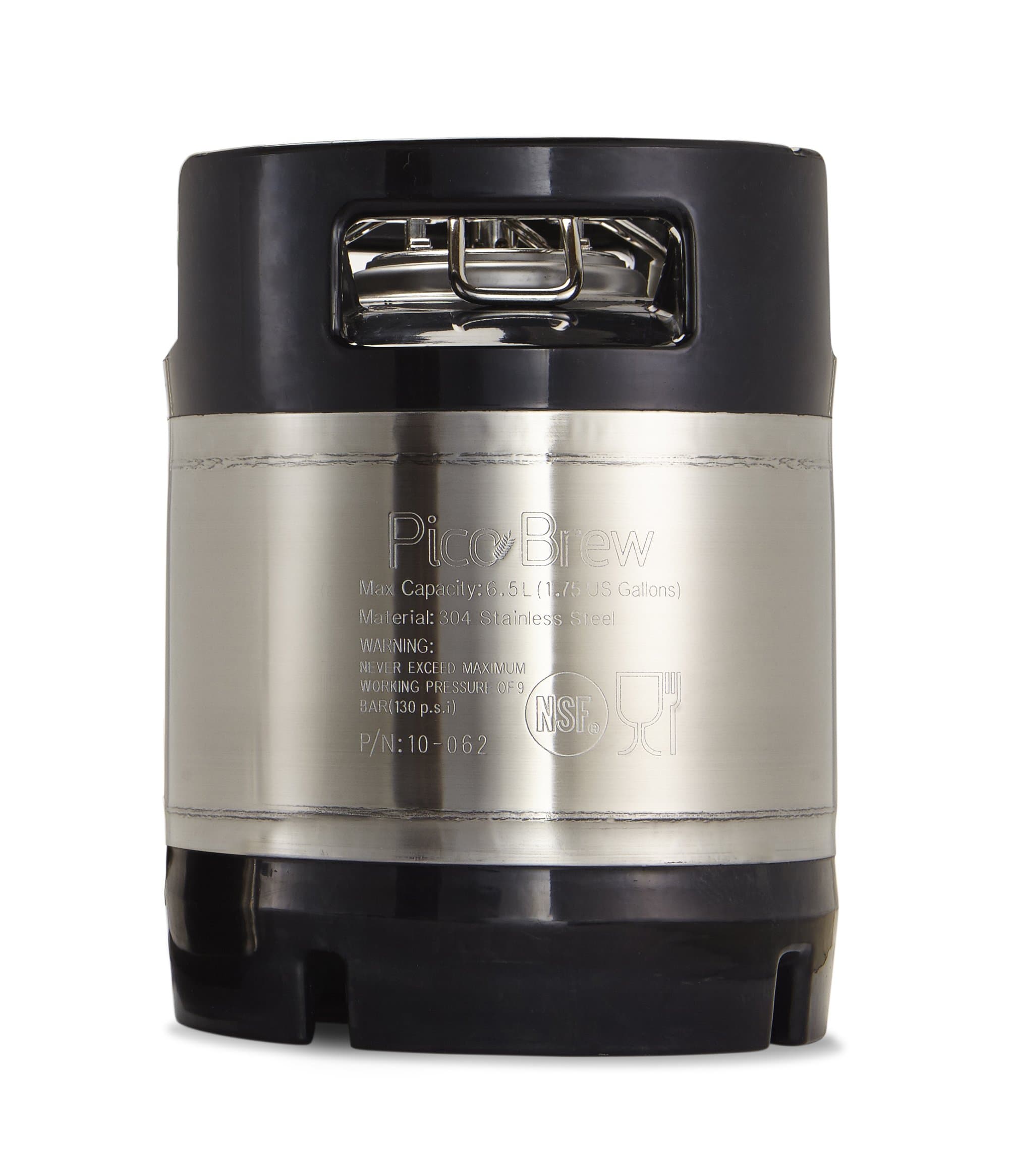 KEG1GFRM Brewing Keg, Silver