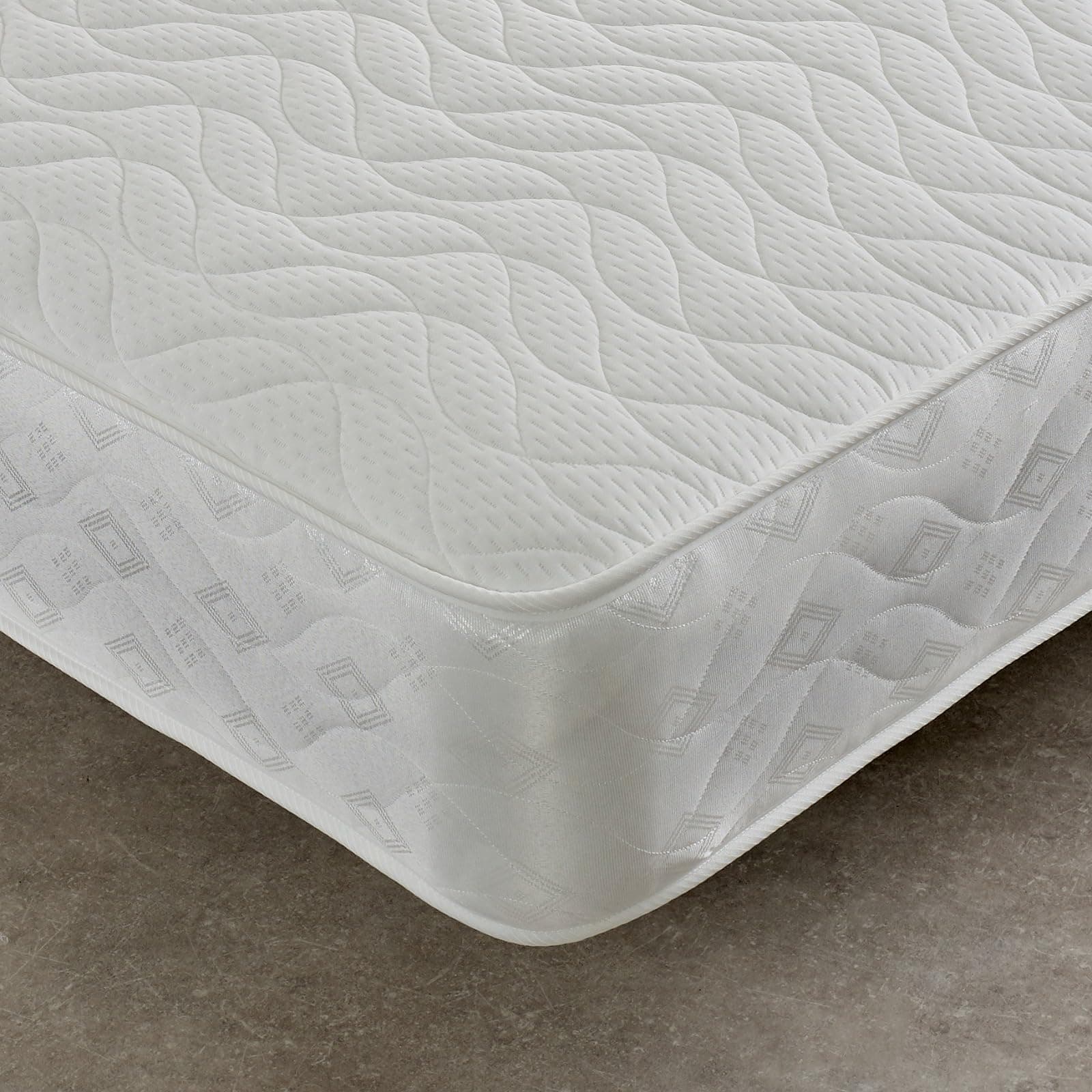 Divan Bed Superstore 2ft6 Memory White Soft 18cms Deep Mattress (2ft6 x 6ft3, 75cm x 190cm)