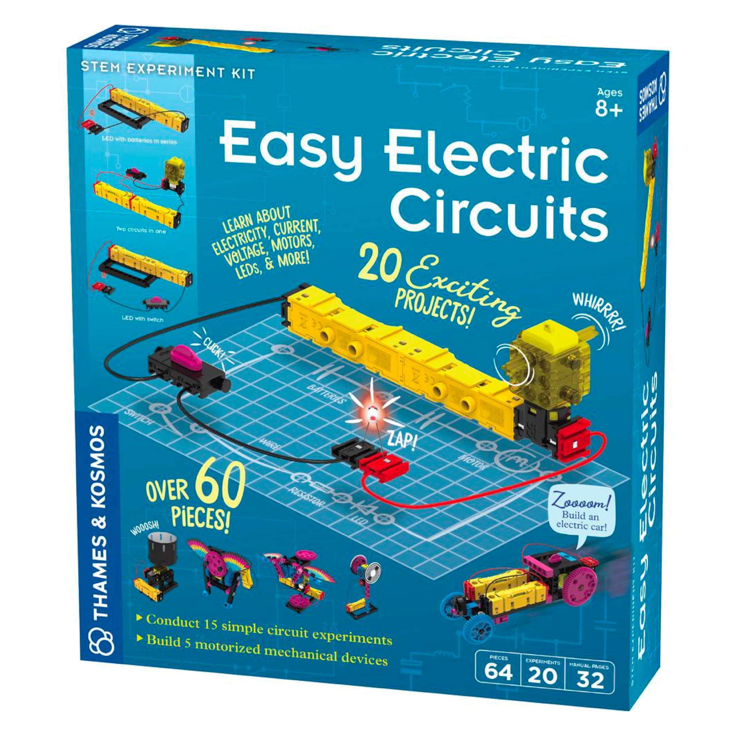 Thames & Kosmos Easy Electric Circuits Kit - STEM Educational Electronics Toy for Kids, Learn Basic Circuitry and Hands-On Educational Toy