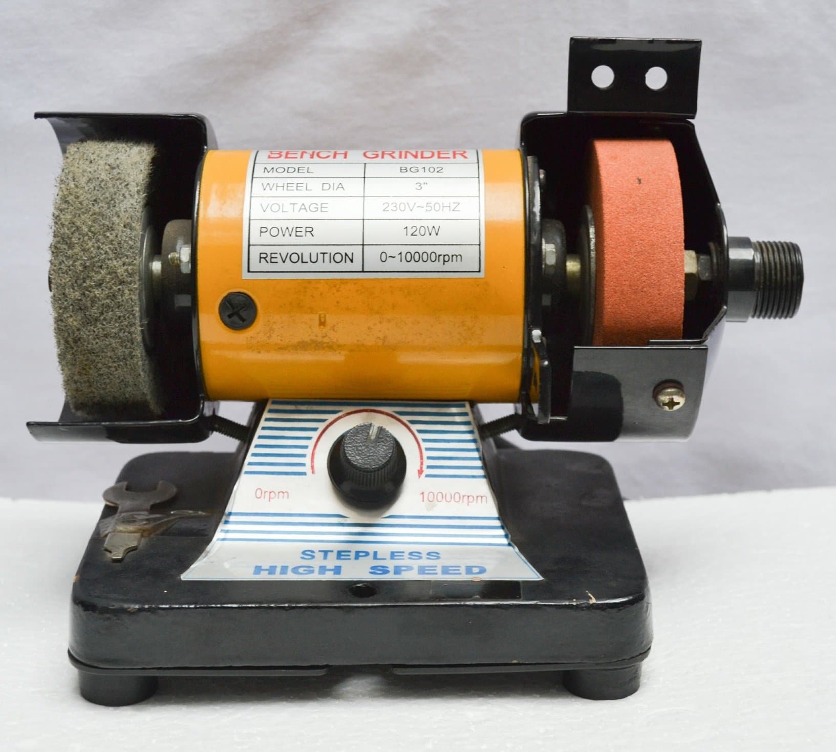 Unknown 3 In 1 Multi Purpose Handy Electric Bench Grinder & Flex Shaft Die Grinder, 10000 RPM Variable Speed Motor With 3 Wheel Diameter