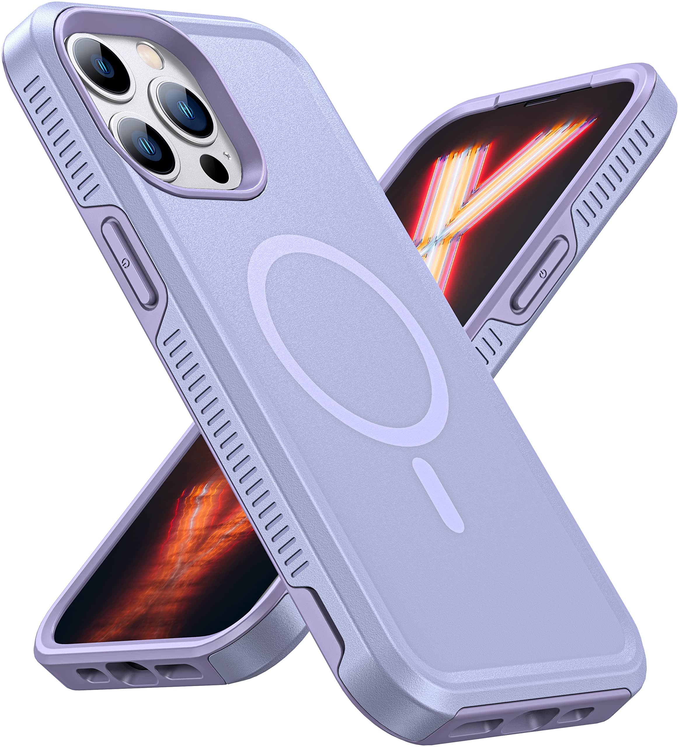 Risubo Magnetic Case for iPhone 13 Pro Max, [Military Grade Protection & Compatible with MagSafe] [Dropproof] Heavy-Duty Tough Rugged Shockproof Protective Phone Case (6.7 inch)