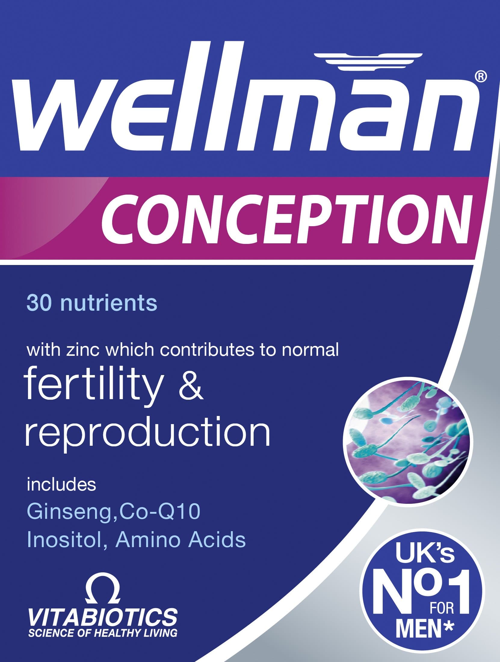 Wellman Vitabiotics Conception, 30 Tablets