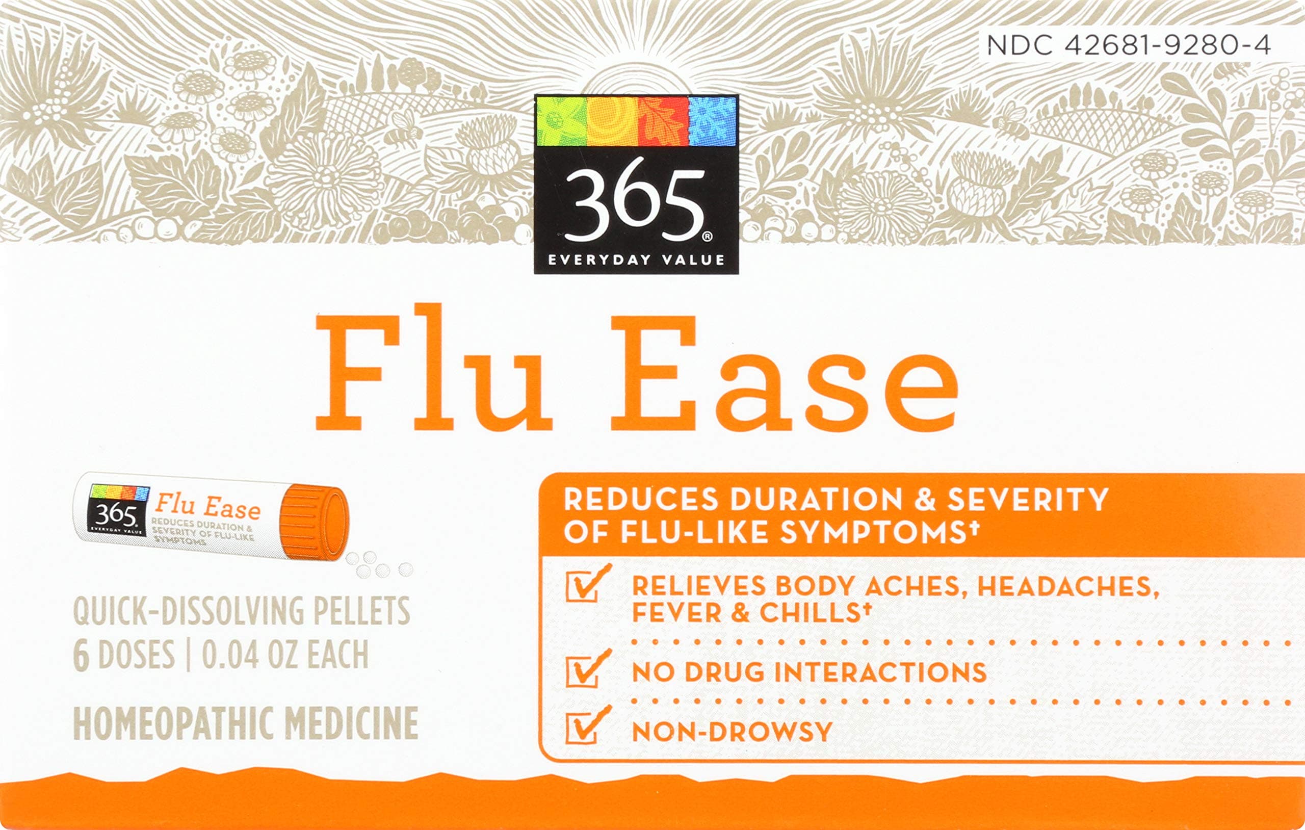 365 Everyday Value, Flu Ease, 6 Count