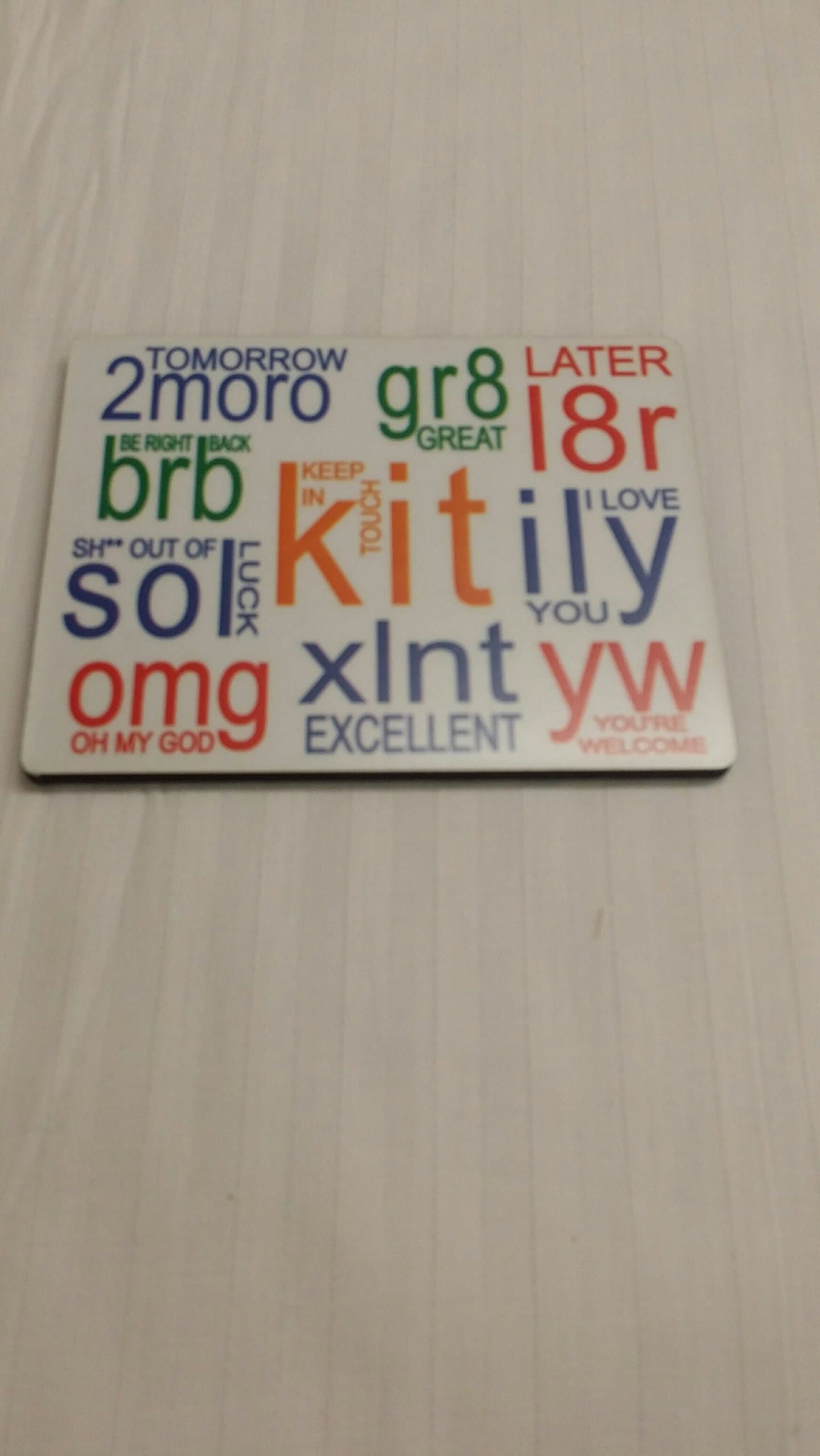 Text Speak Coaster - For Those Who Cannot Understand Modren Spek