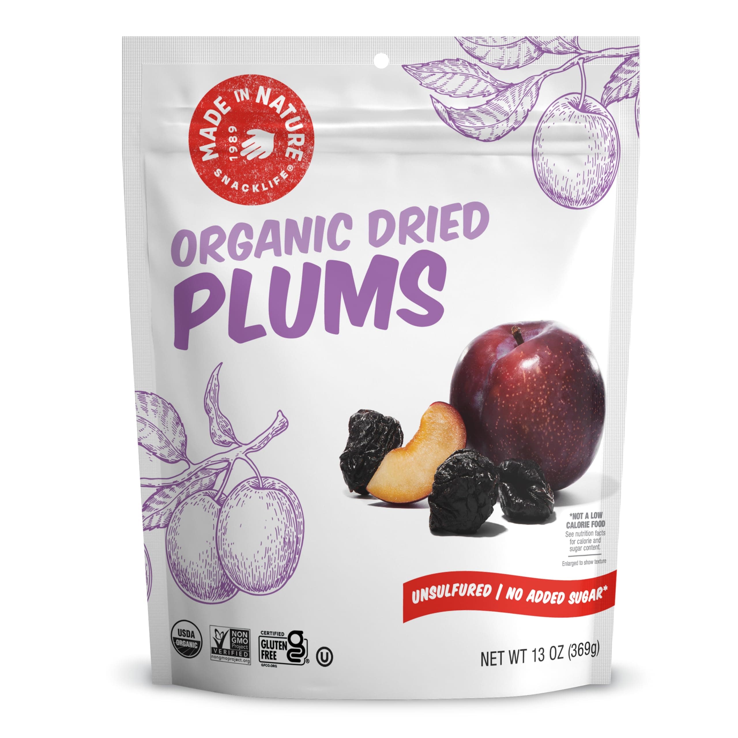 Organic Dried Plums