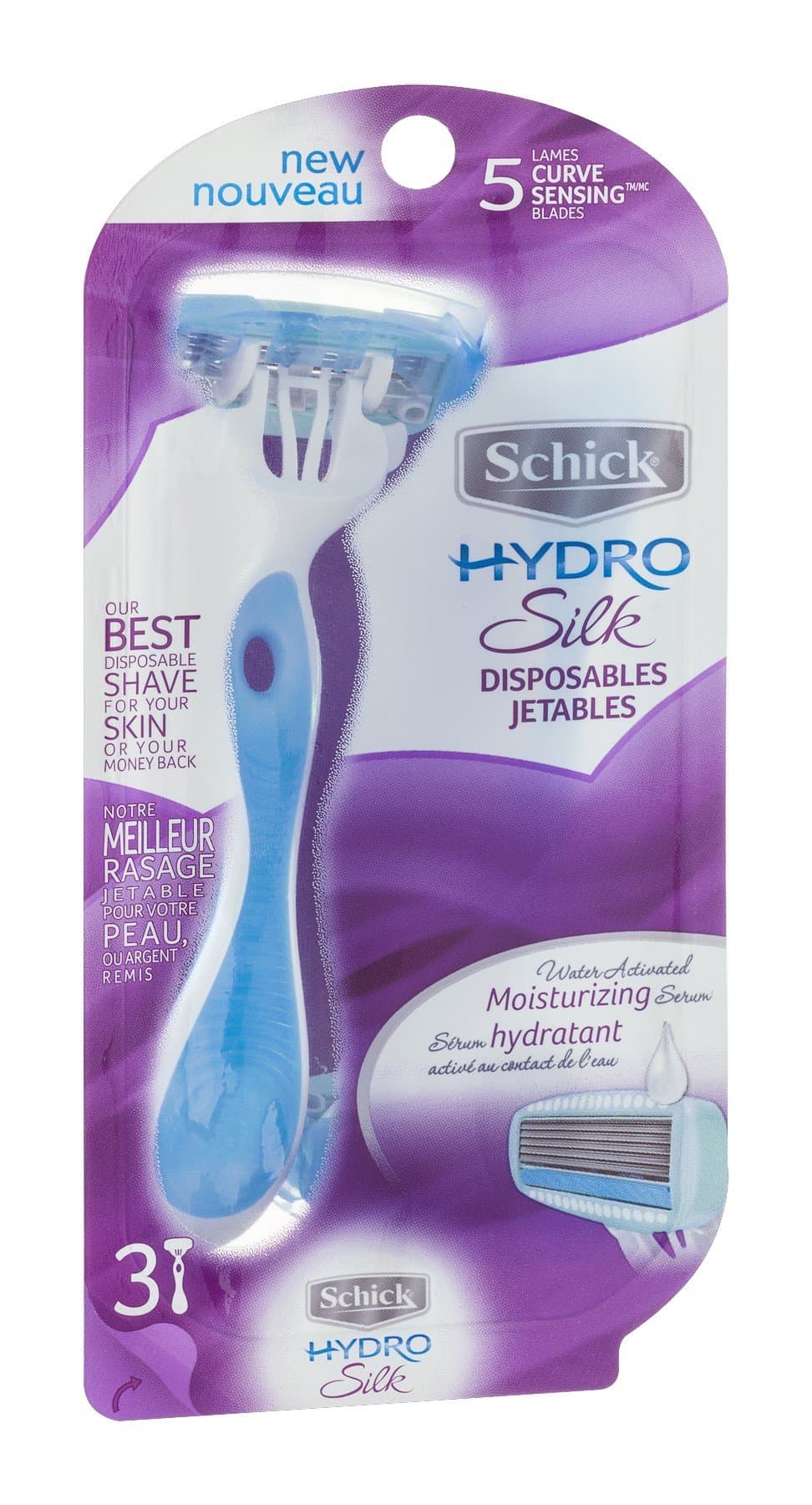 Hydro Silk Curve Sensing Disposable Blades