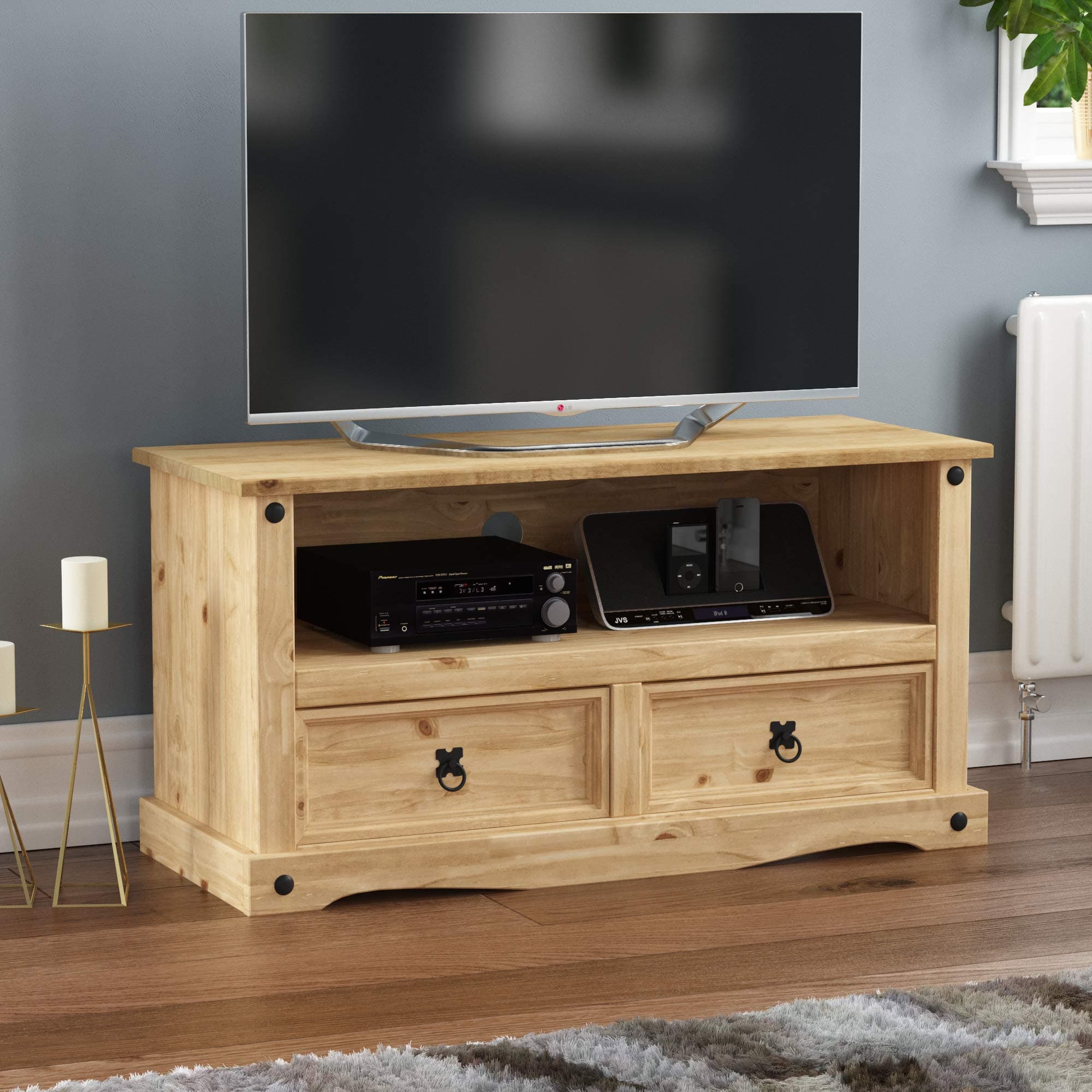 2 Drawer Flat Screen TV Unit