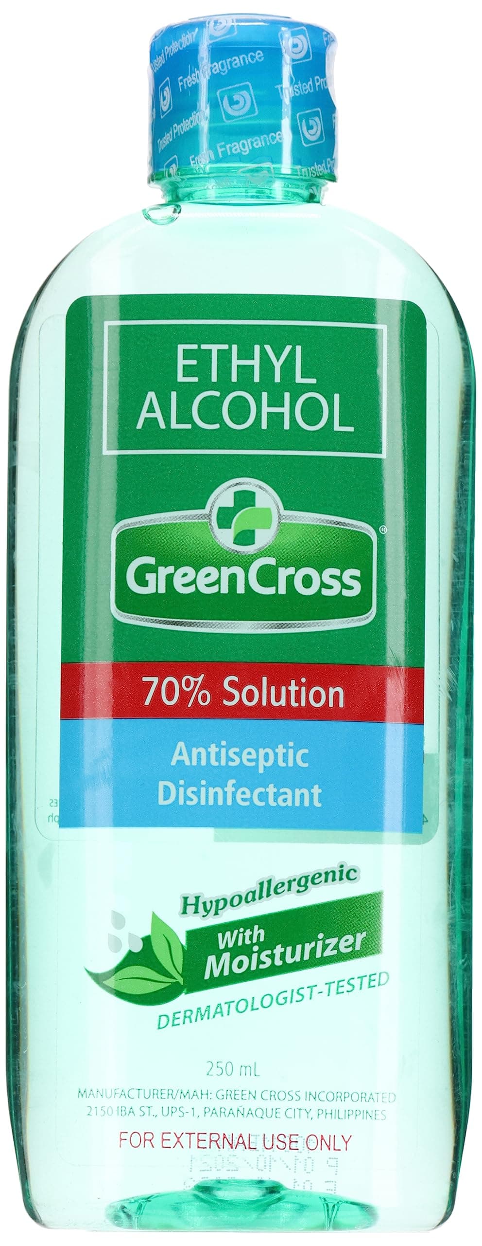 Green Cross Ethyl Alcohol 70% Solution, 250ml