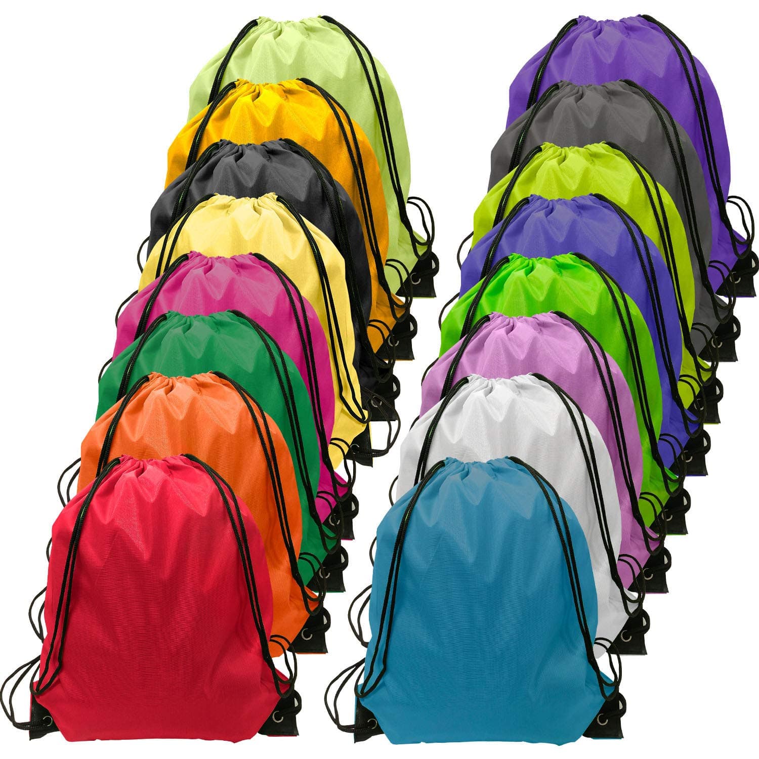 Drawsting Bag Bulk 48 Pieces Cinch Drawstring Bag