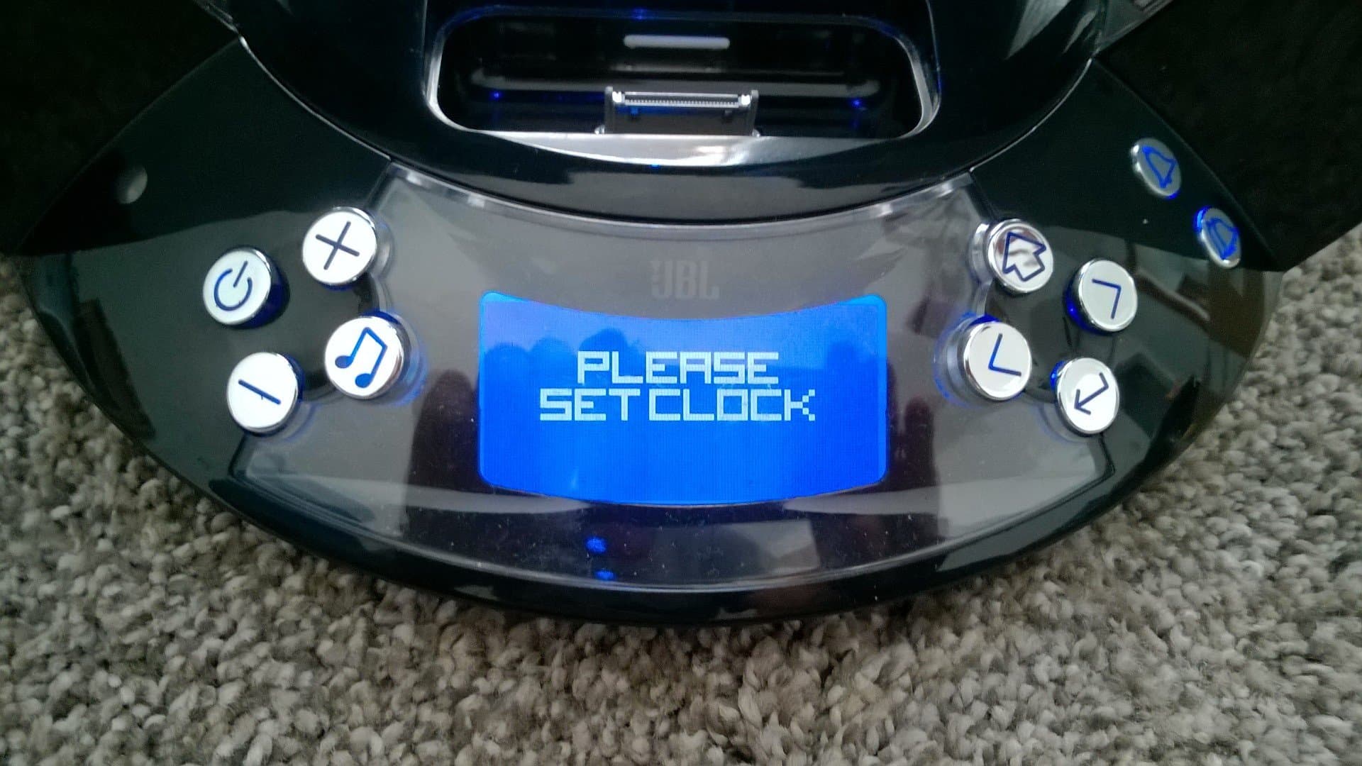 JBL Time Machine Alarm Clock/Dock for iPod (Black)