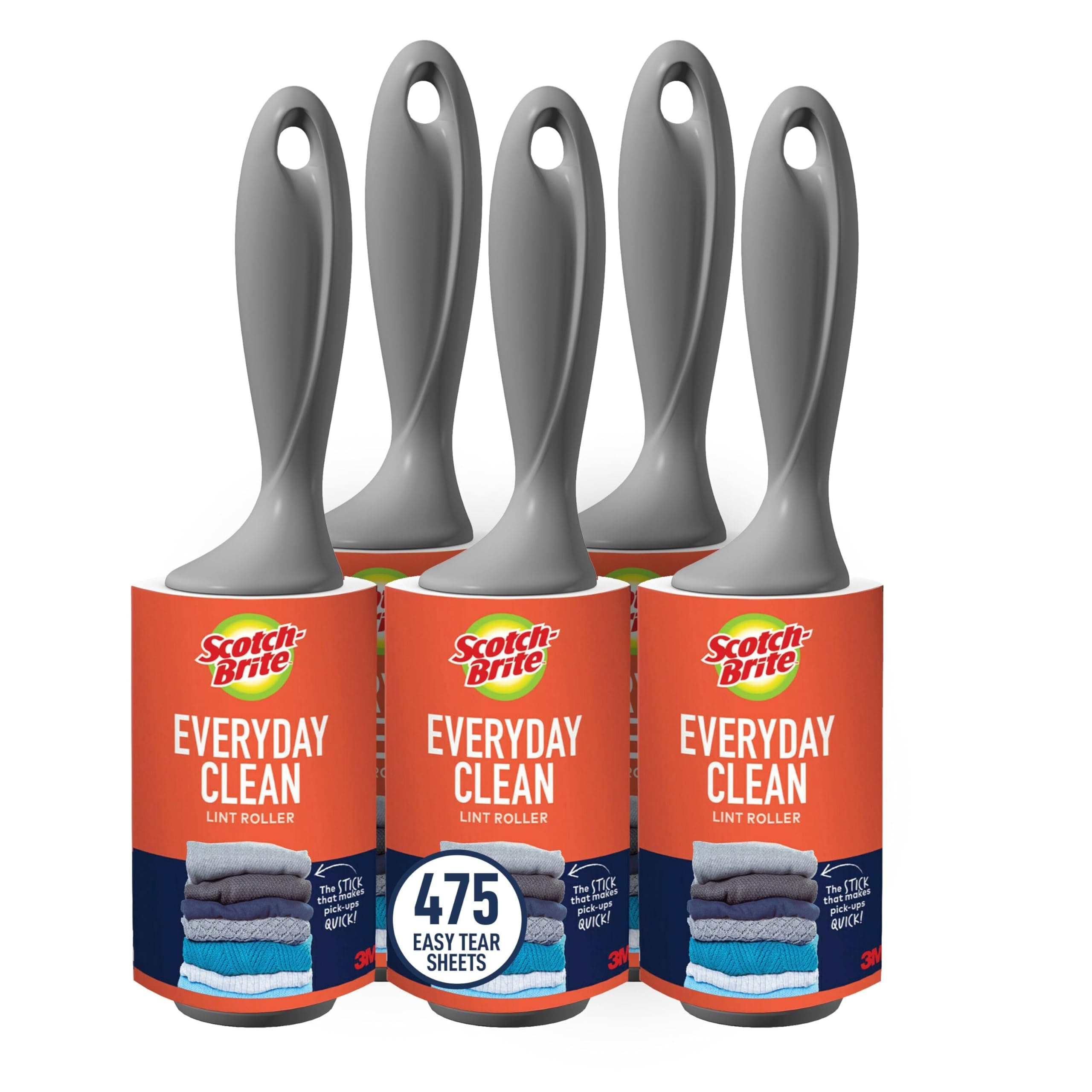 Scotch-Brite Lint Roller 5 Count 95 Sheets