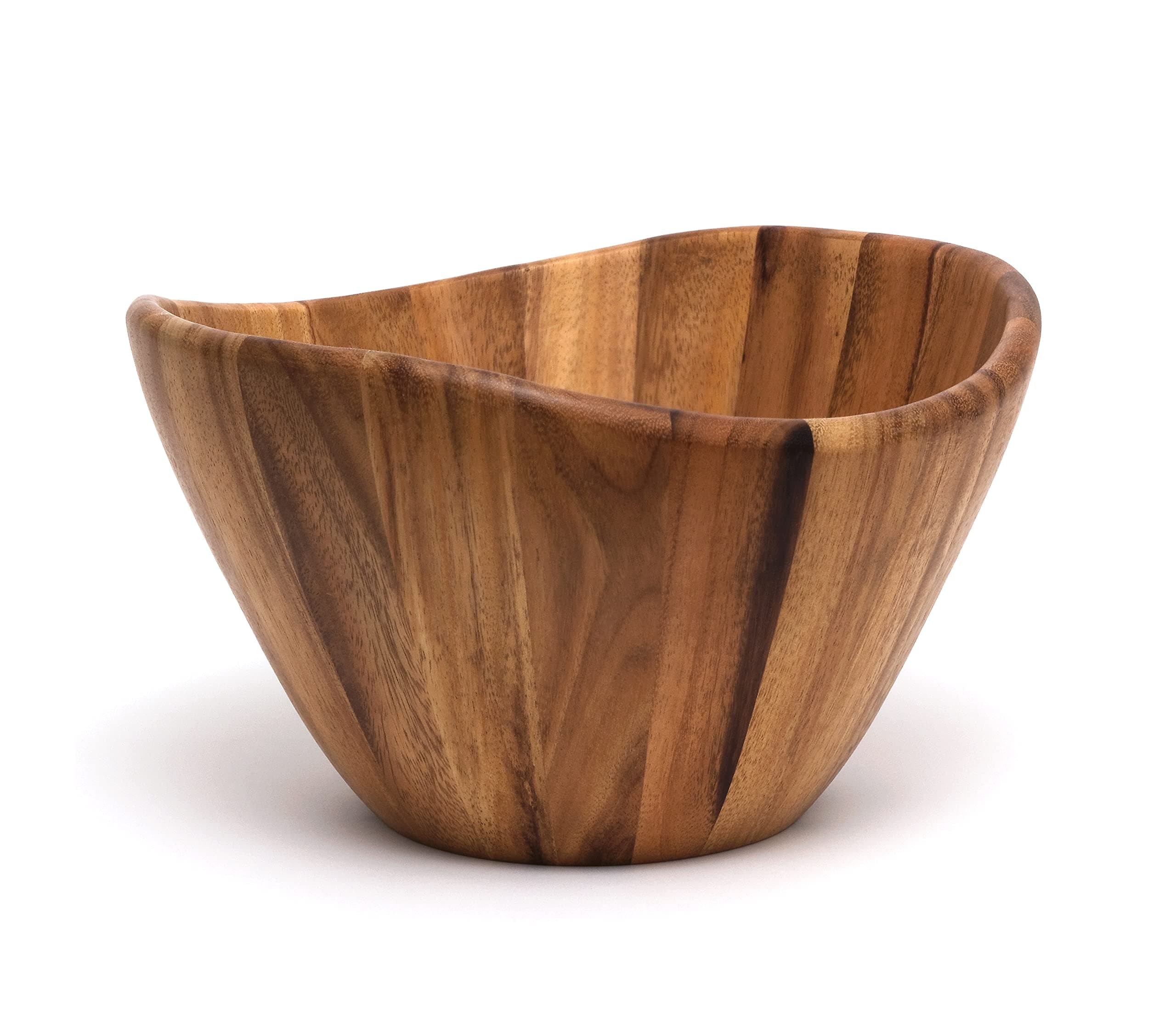 - Lipper International Large Wavy Bowl, Acacia