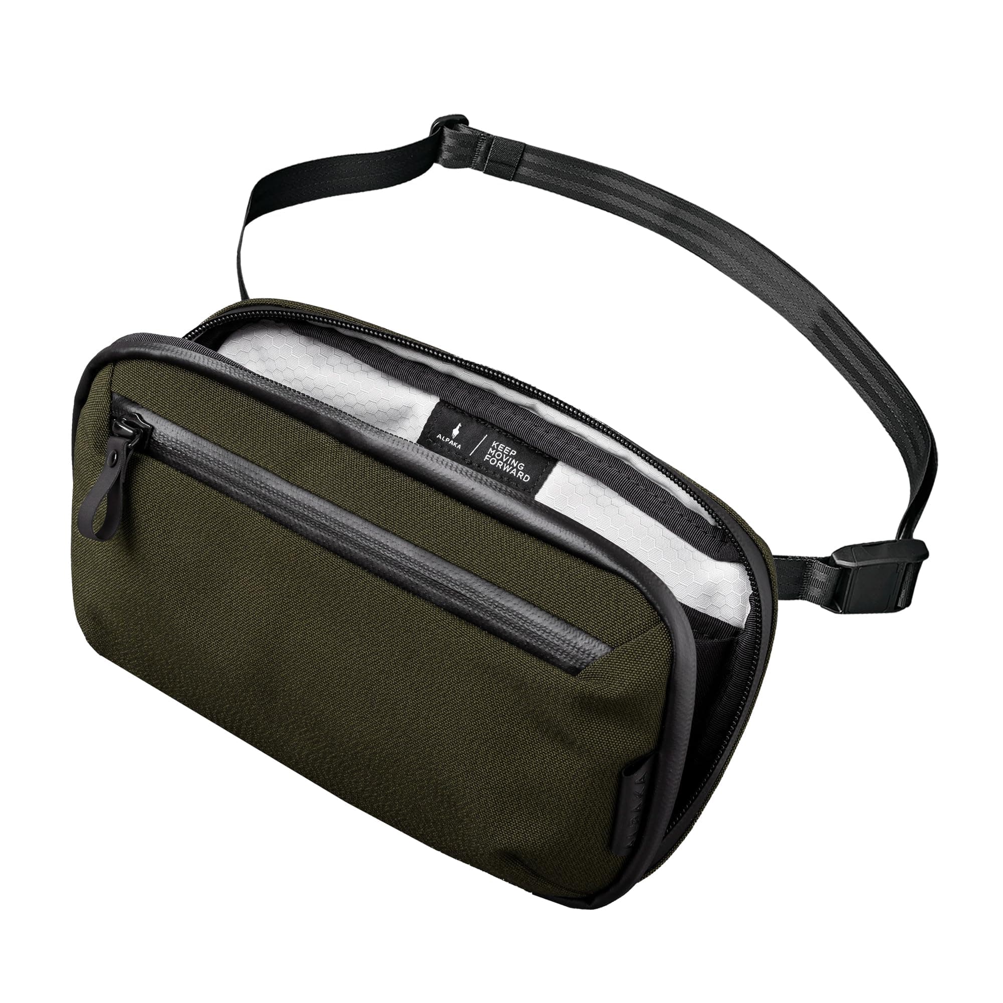 ALPAKA Elements Tech Case Mini - Small Travel Organiser,Waterproof Electronics Pouch with EDC, Weatherproof Zippers,Adjustable & Detachable Strap for Men Crossbody & Hand Bag