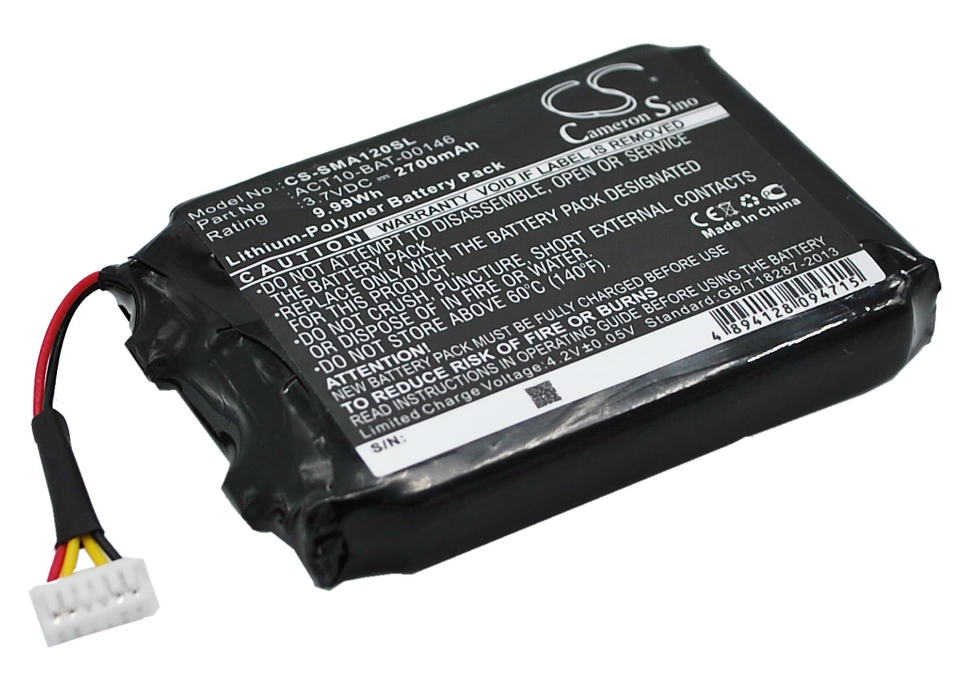 Replacement Battery Fit for Satmap Active 10, Active 12 1S2PE583759-02X, ACT10-BAT-00146