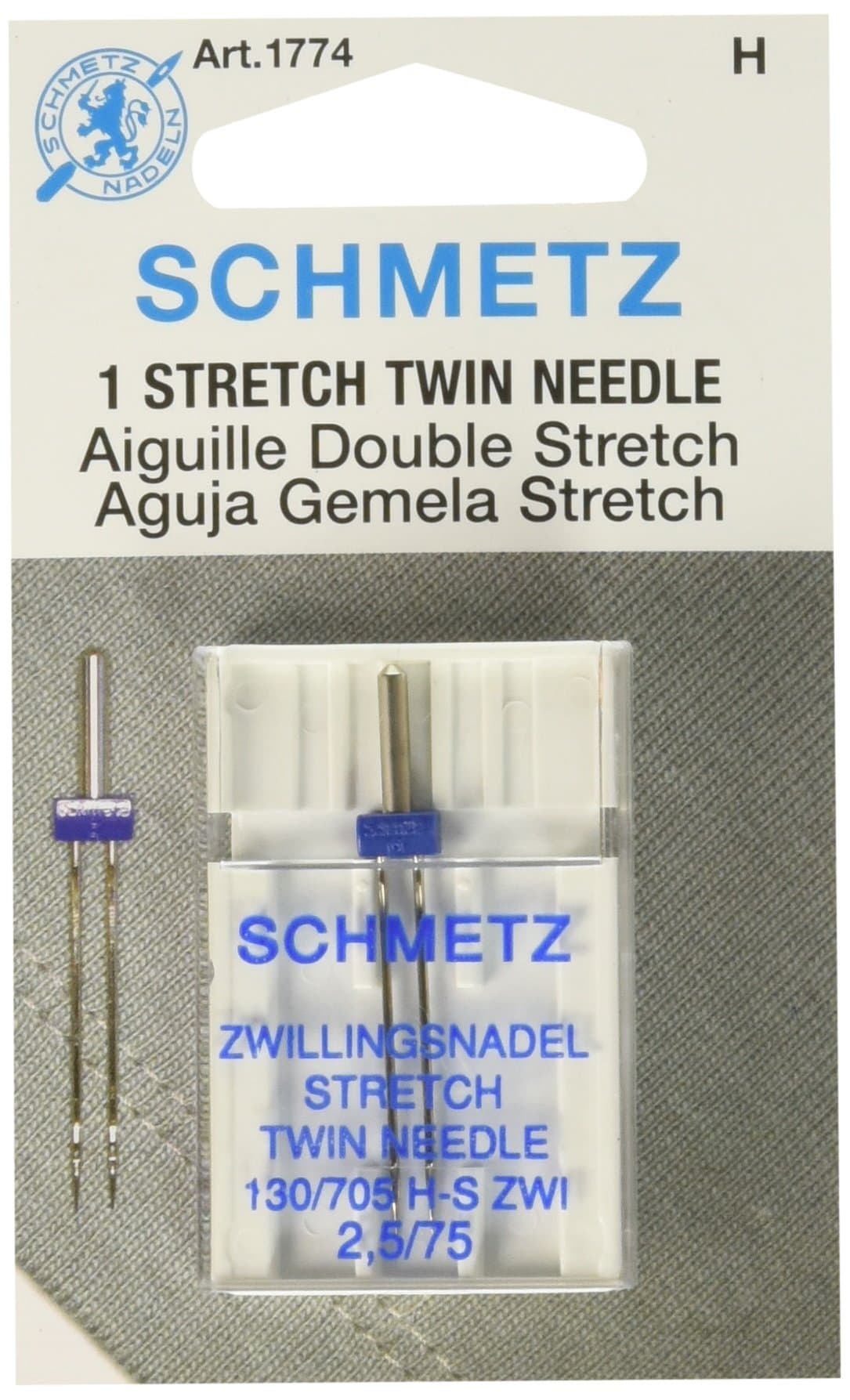 Twin Stretch Machine Needle Size 2.5/75 1ct