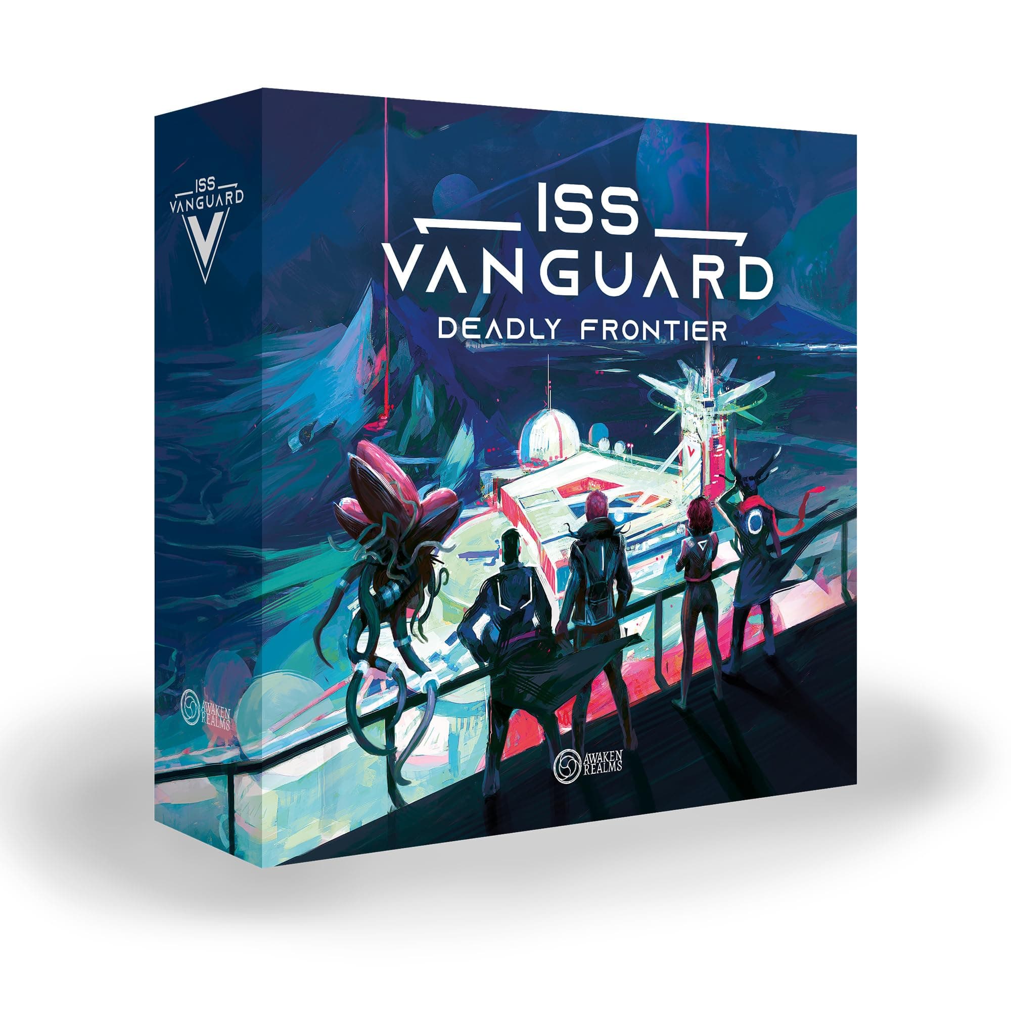 ISS Vanguard: Deadly Frontier Campaign Expansion - New Challenges & Adventures! Cooperative Sci-Fi Strategy Game, Ages 14+, 1-4 Players, 90-120 Min Playtime, Made by Awaken Realms