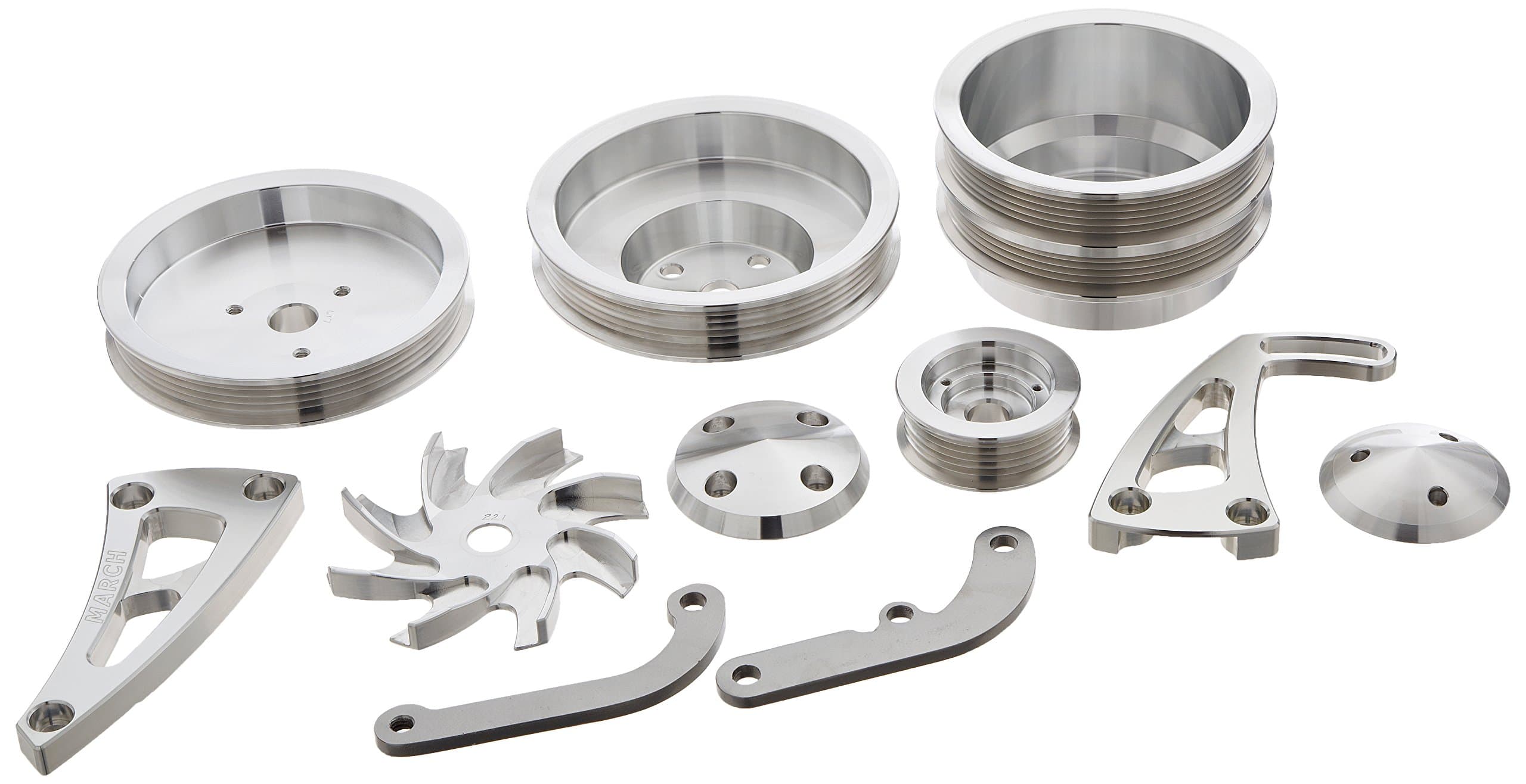 March Performance 22030 Performance Small Block Bolt-On Serpentine Conversion Kit