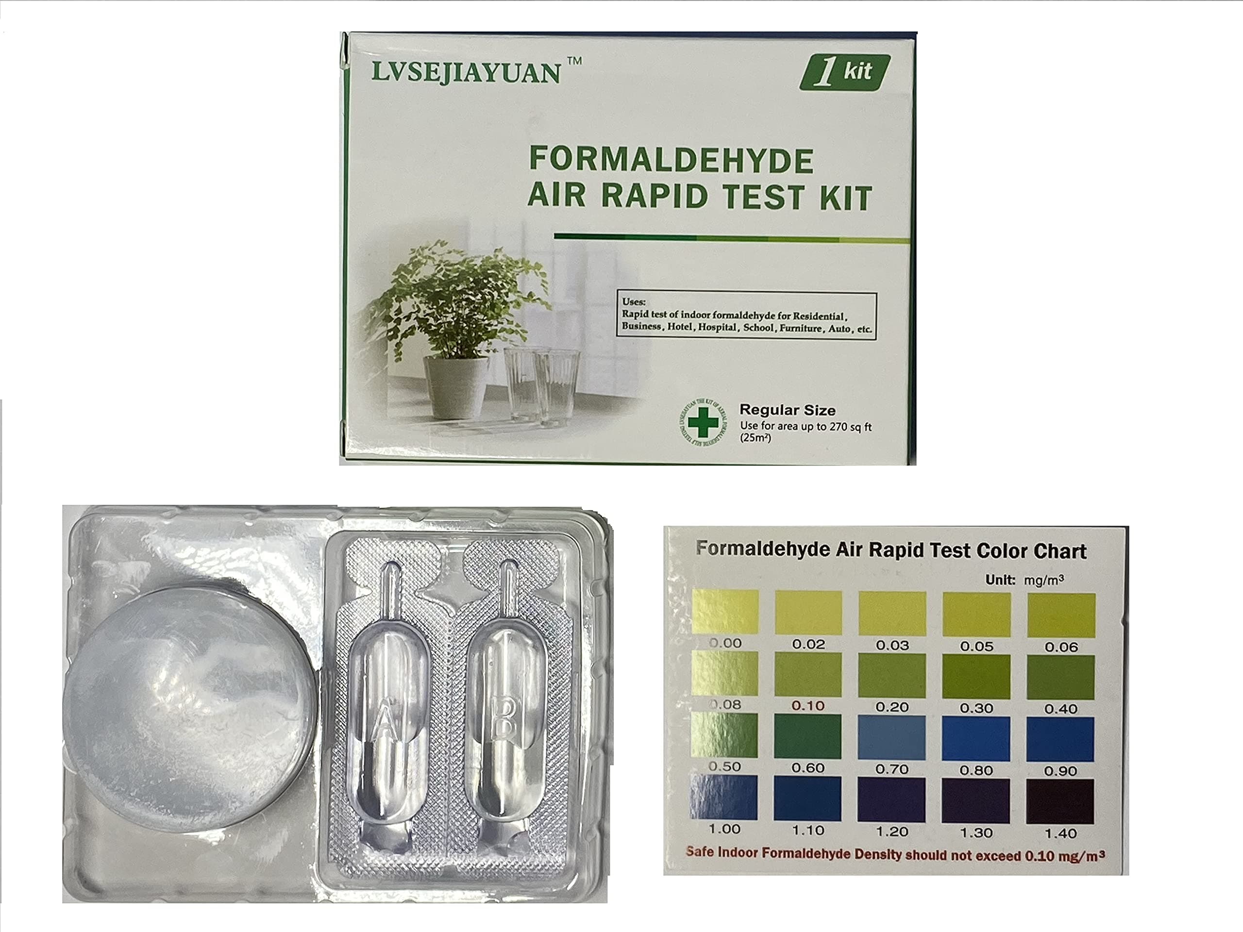Formaldehyde Air Rapid Test Kit, 5th Generation, DIY Testing Indoor Air