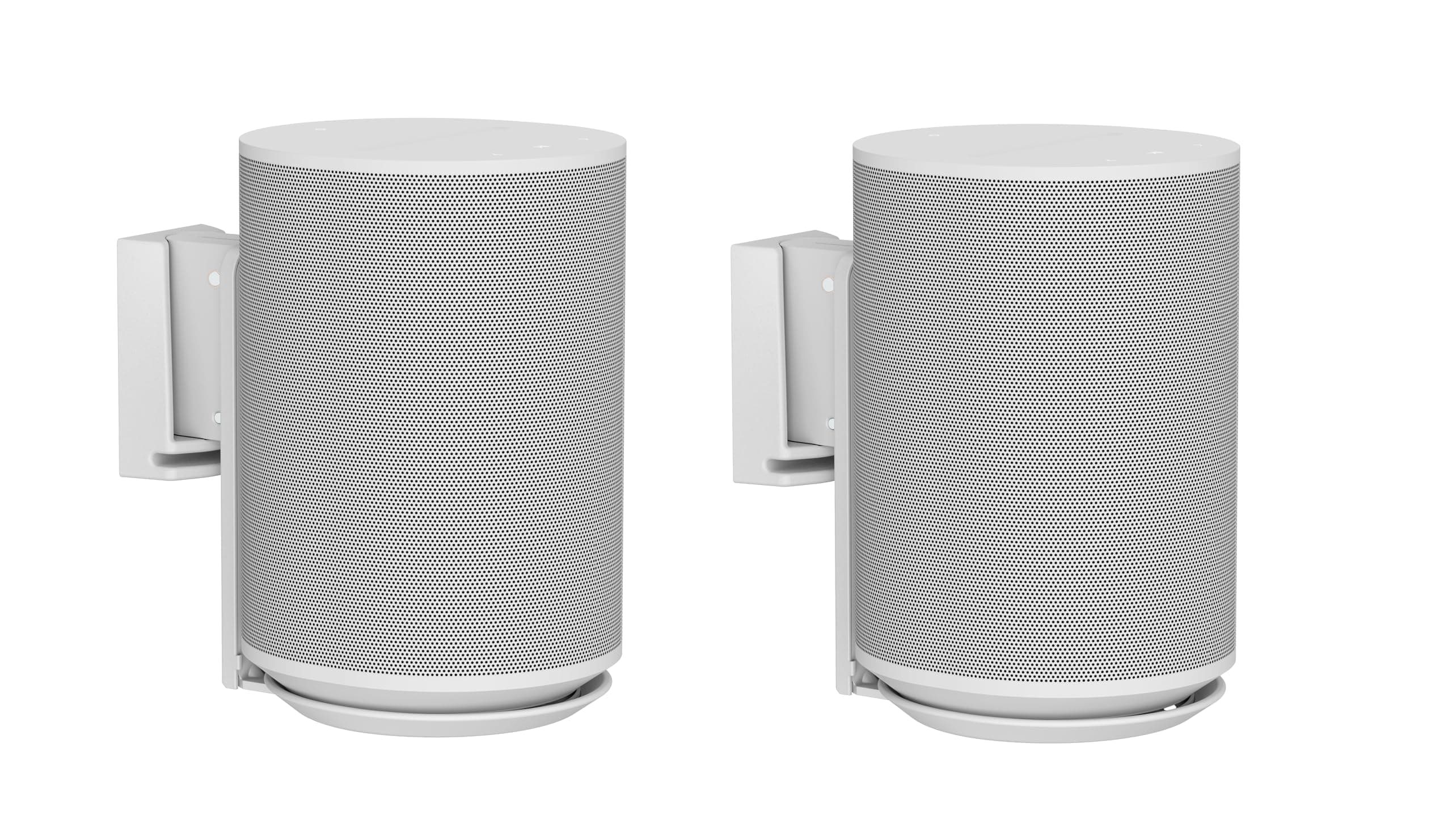 ynVISION Adjustable Wall Mount Compatible with Sonos ERA 100 Speaker - White 2 Pack