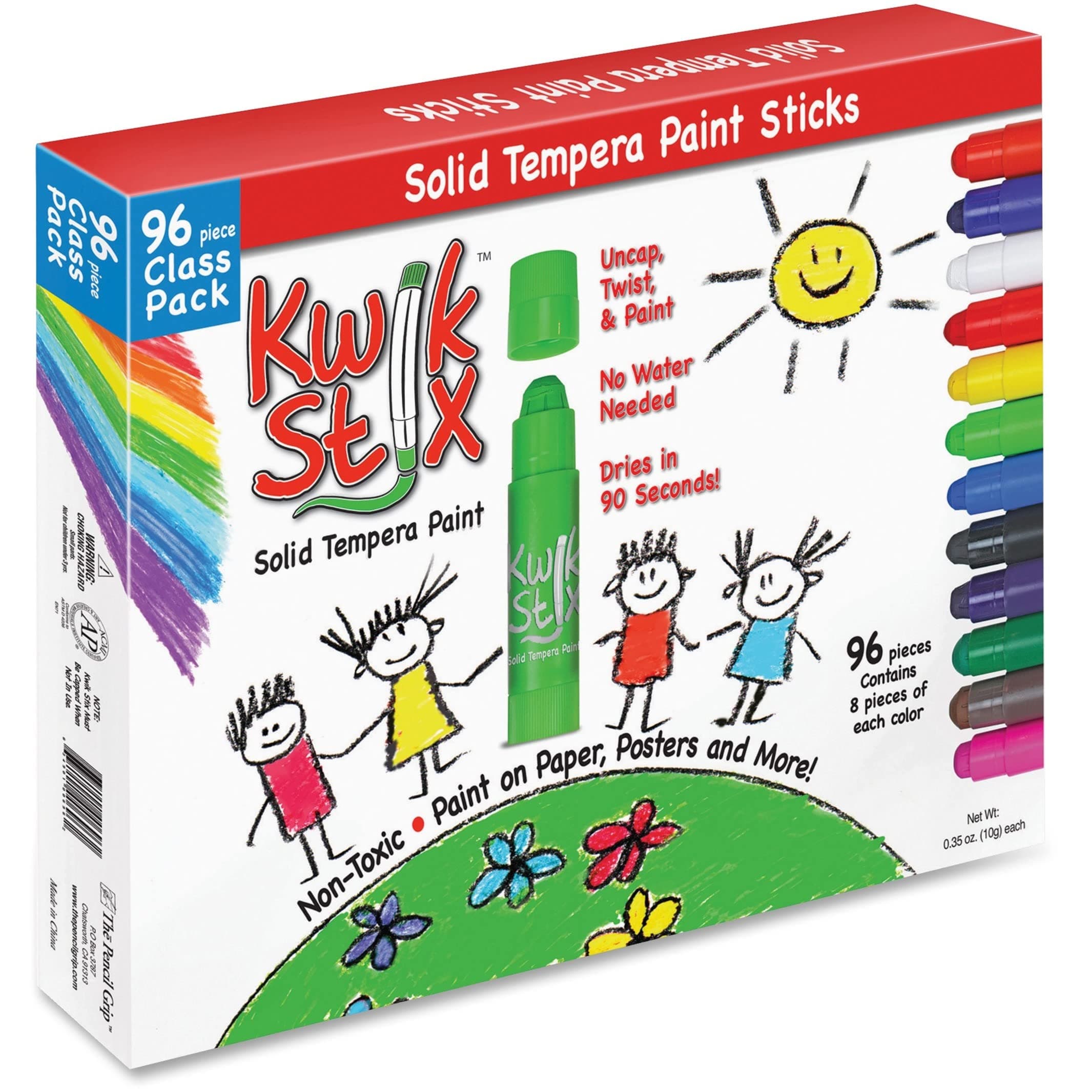 Kwik Stix 96-Piece Tempera Paint Sticks