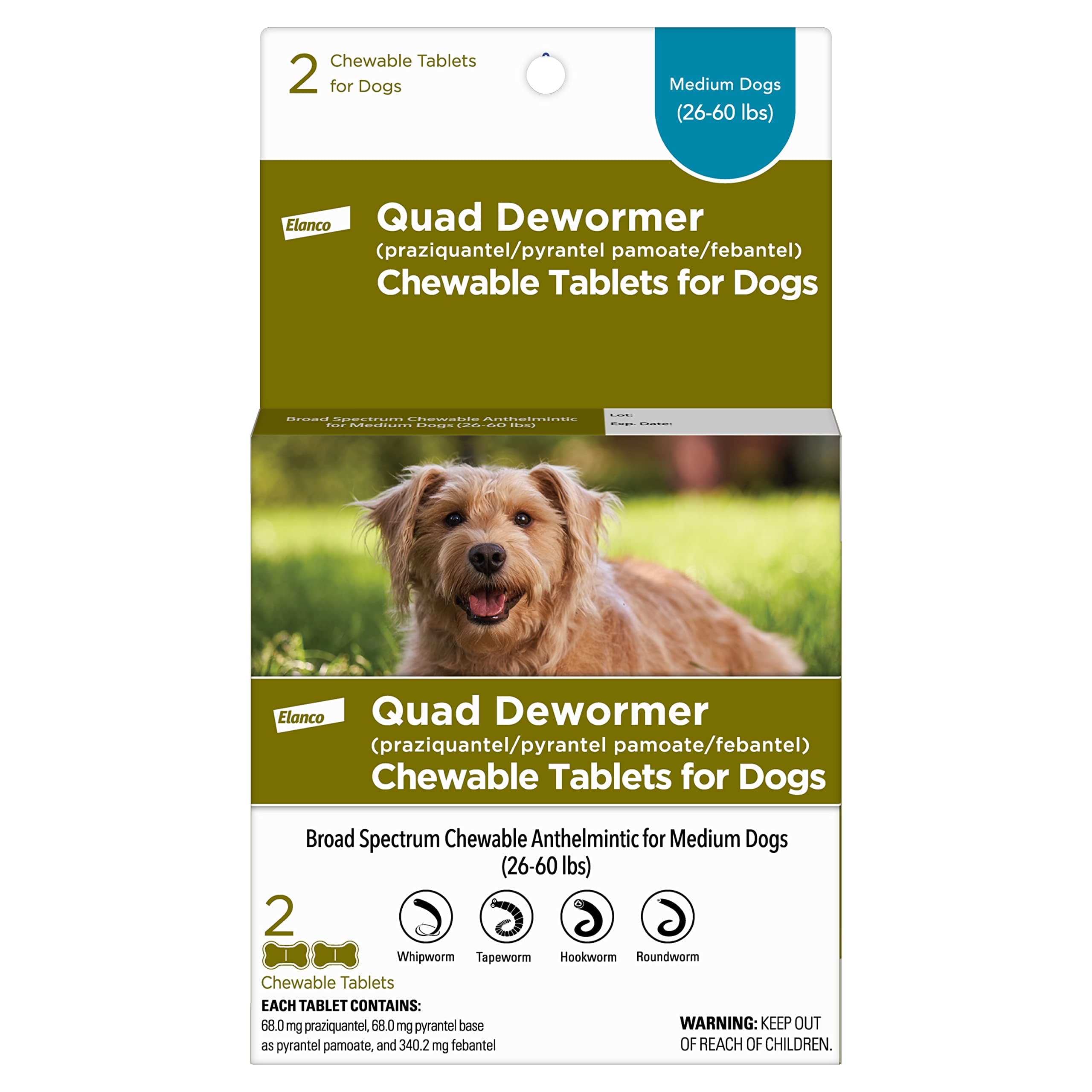 Quad Dewormer Medium Dog