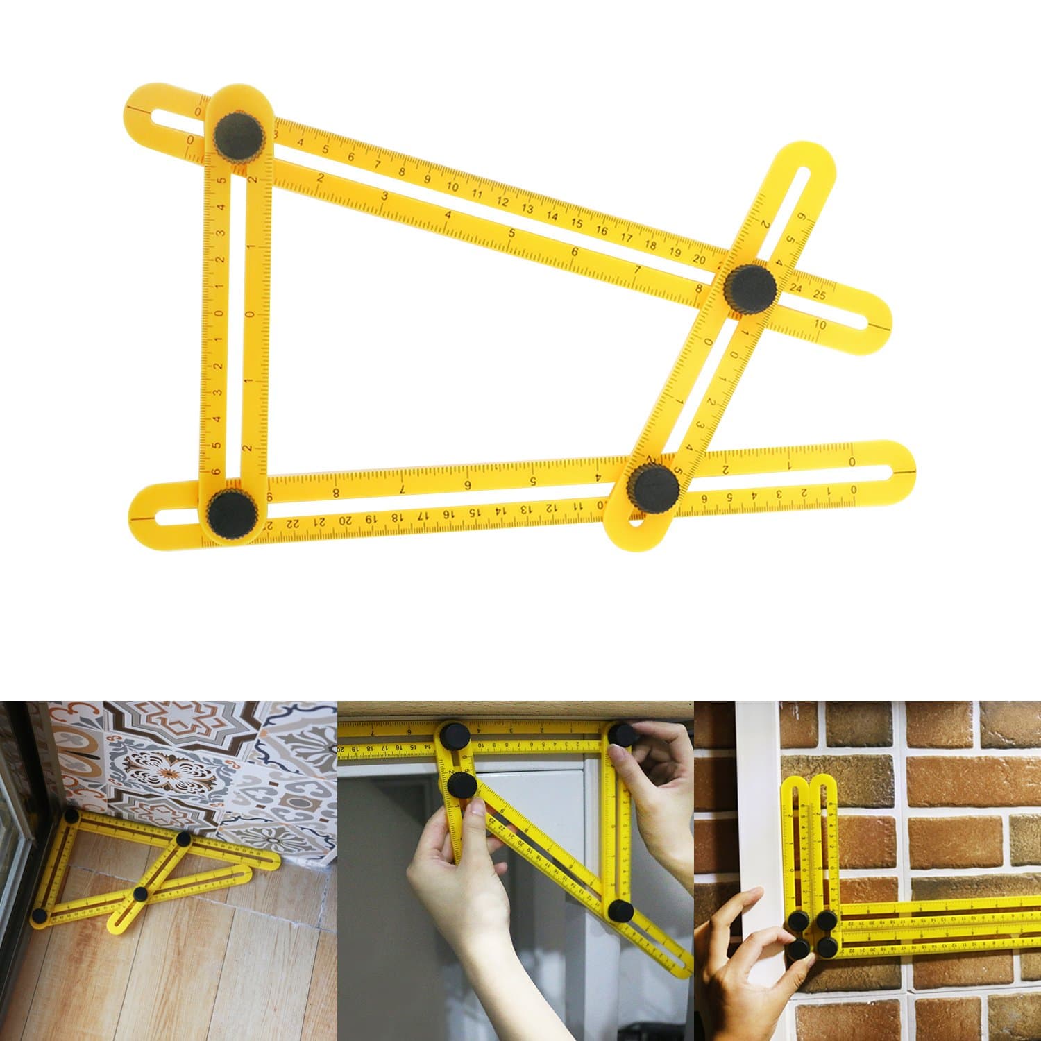 OKPOW OF008 Angleizer Measures Forms Angle Template Tool for Builders Craftsmen Handymen