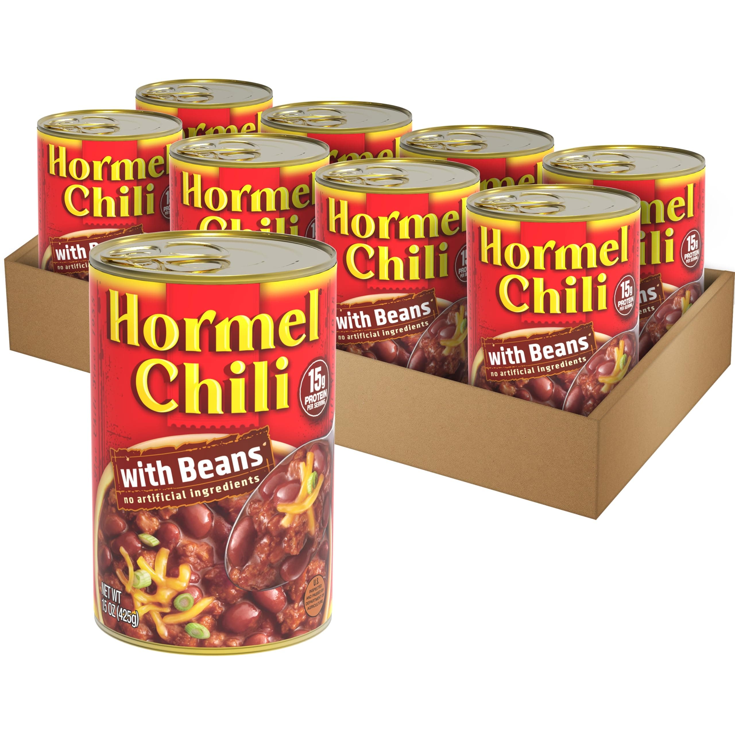 - Hormel Chili With Beans 15 Oz (8 Pack)
