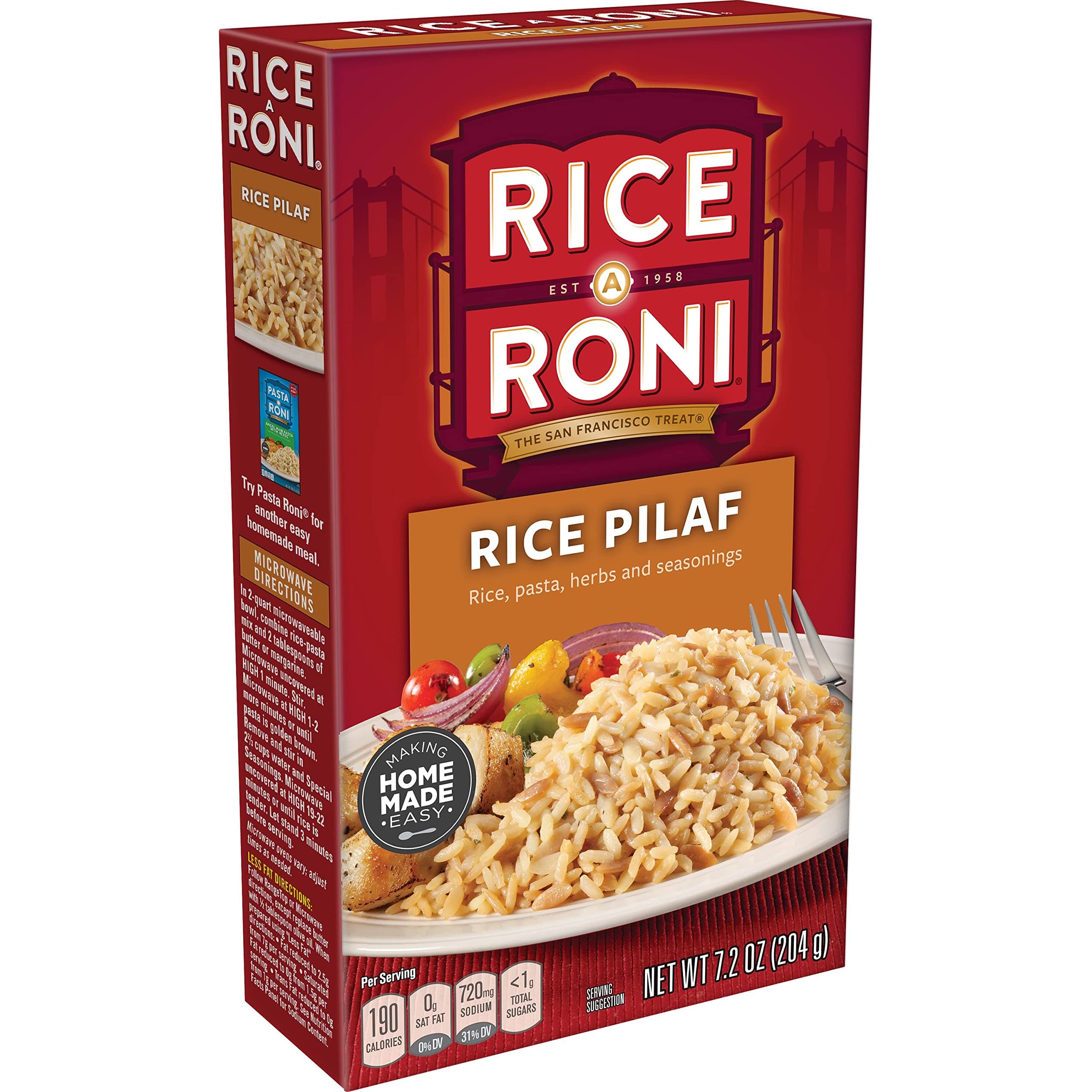 Rice-A-Roni, Rice Mix Pilaf, 7.2 Ounce