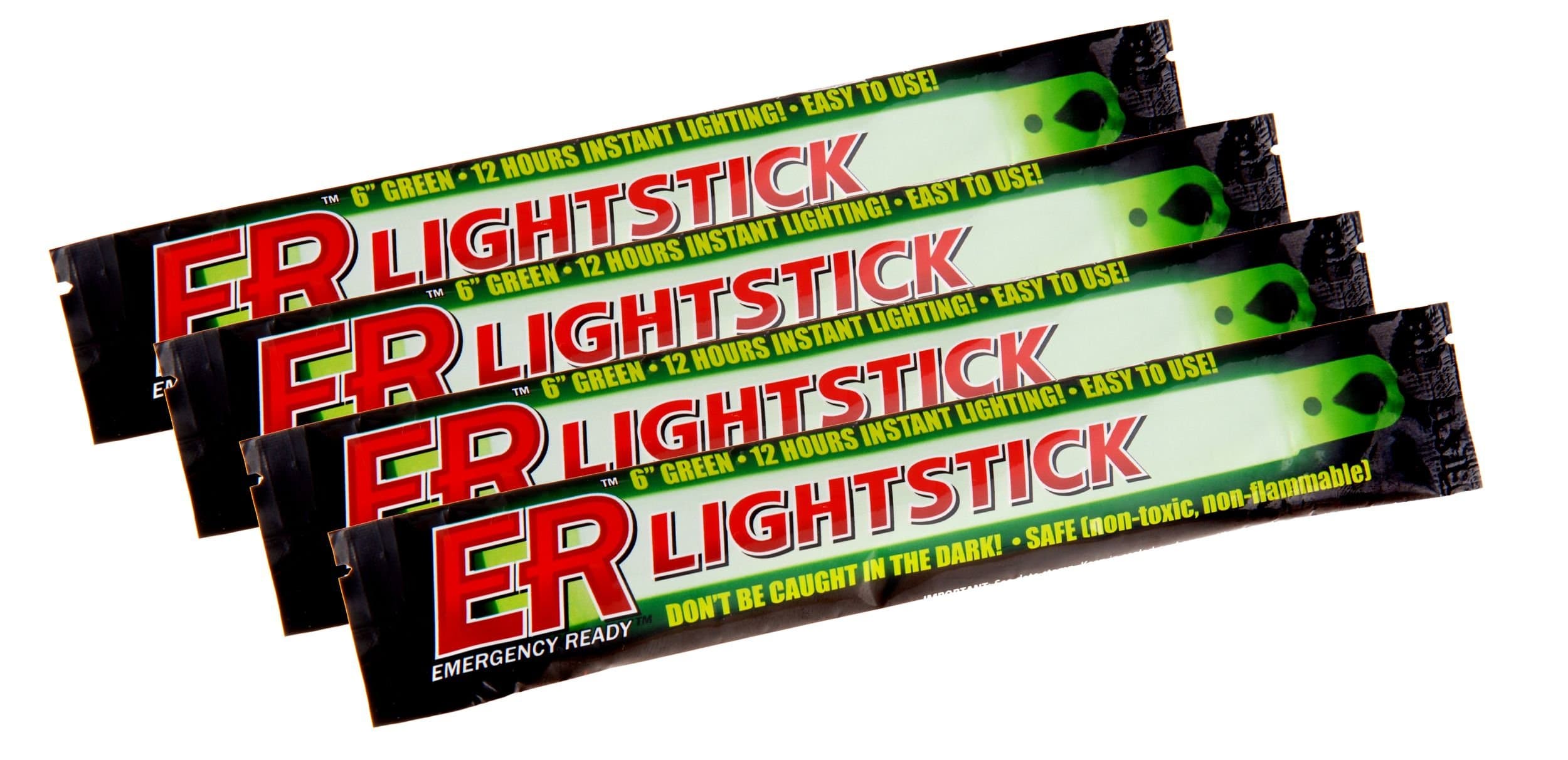 12 Hour Green Lightsticks (4 Pack)