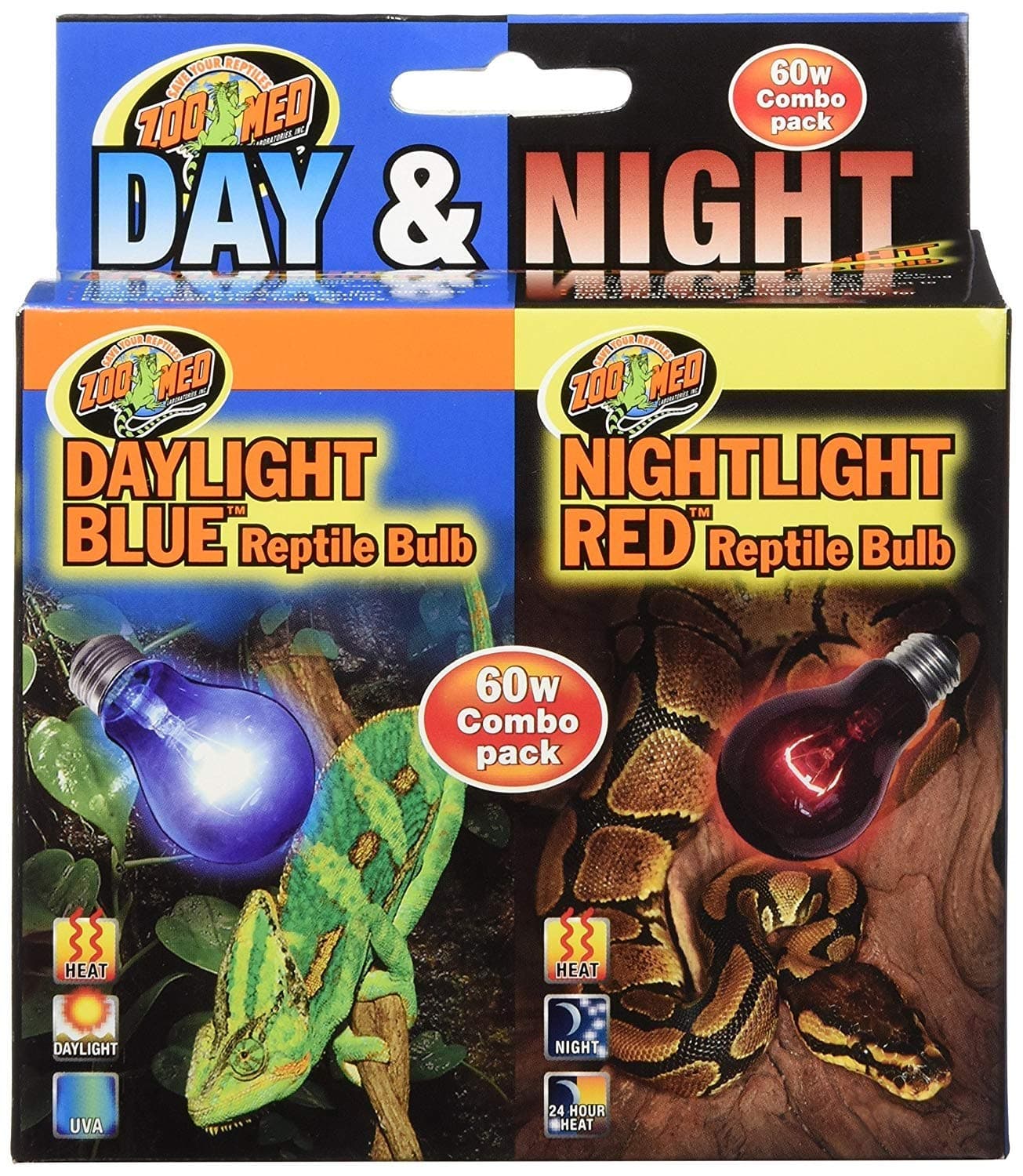 Zoo Med Day & Night Reptile Bulb Combo Pack