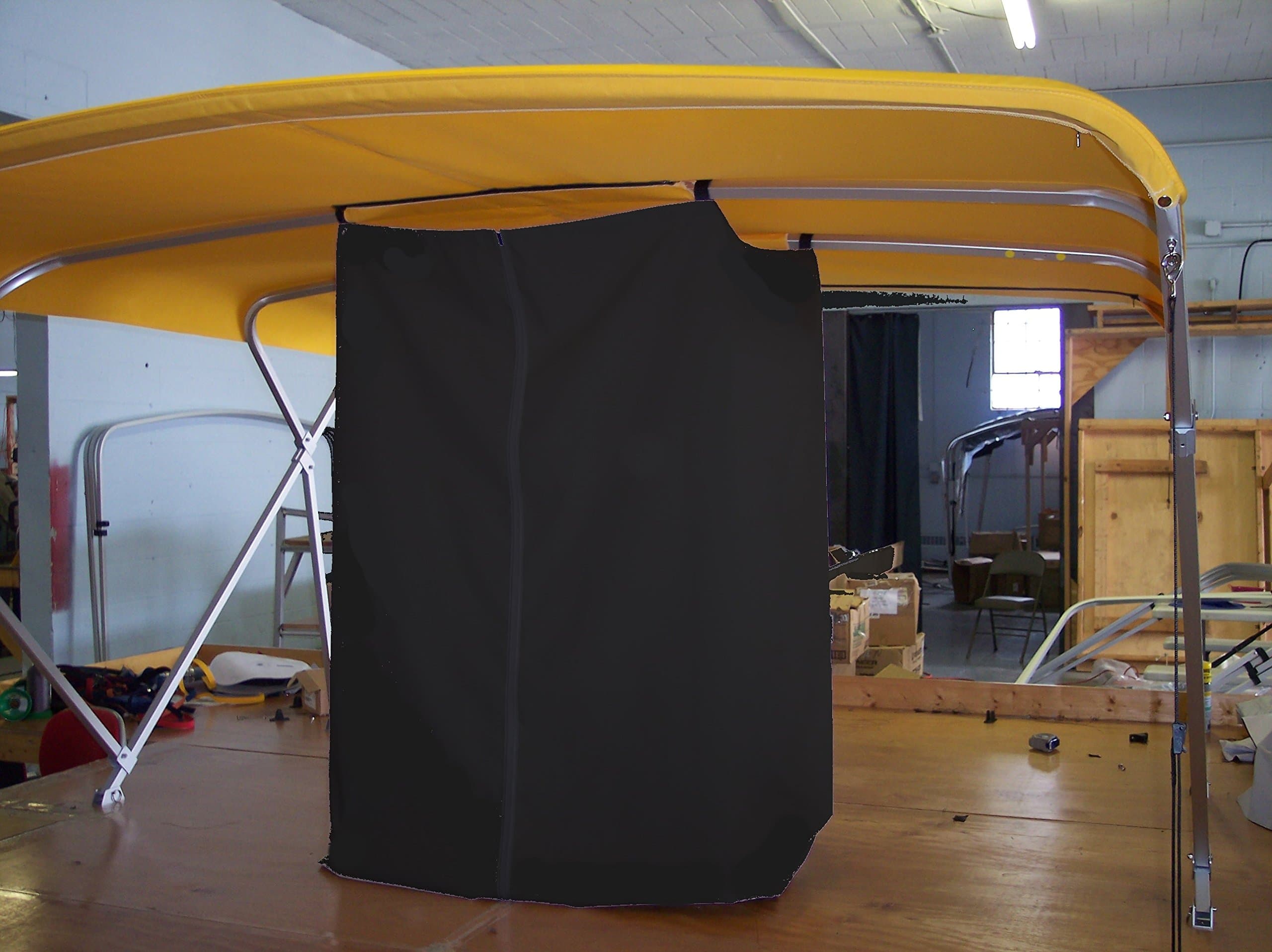 Privacy Station - Drop Down for Bimini Top