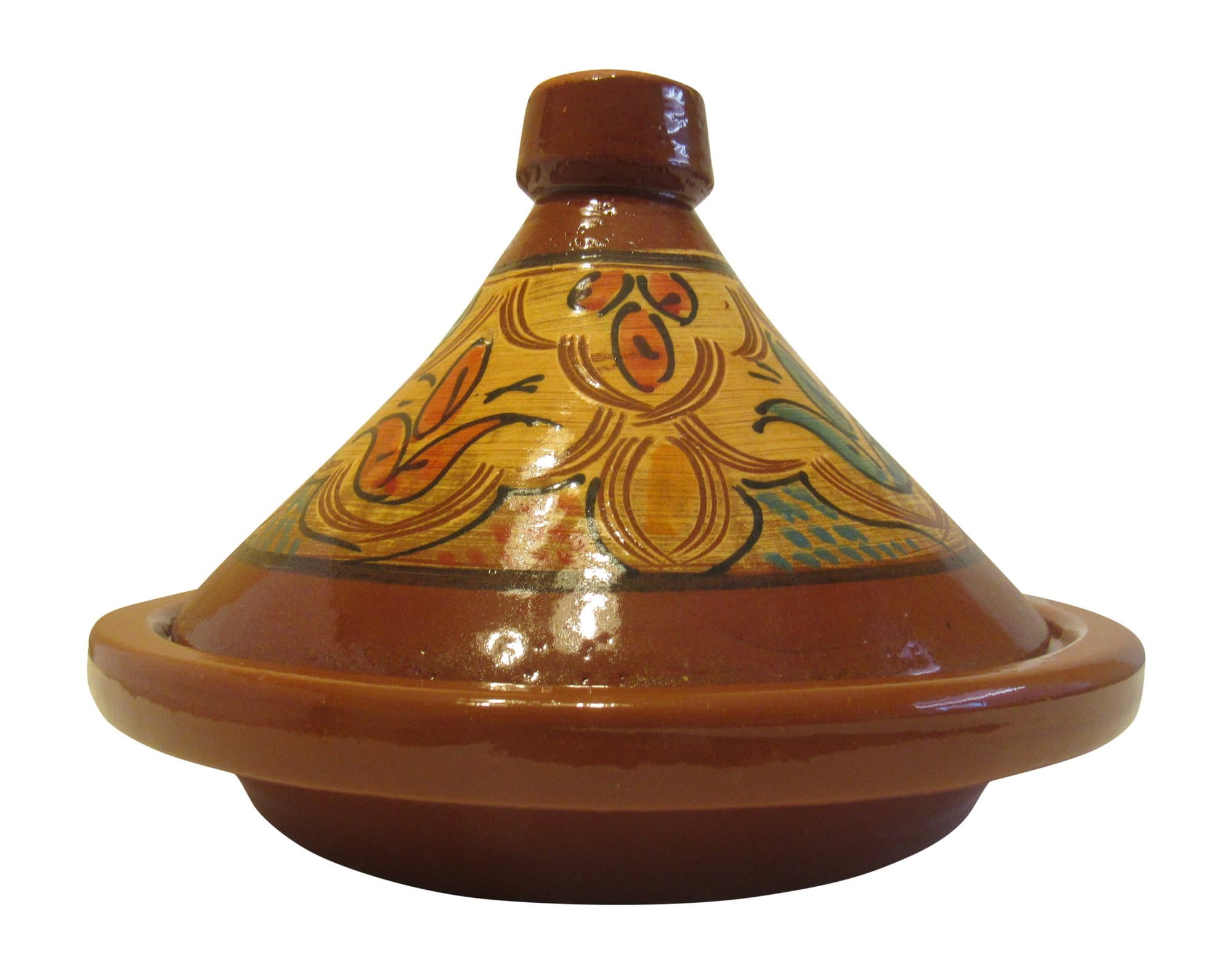 Handmade Authentic Moroccan Berber Ceramic Cooking and Serving Tagine,